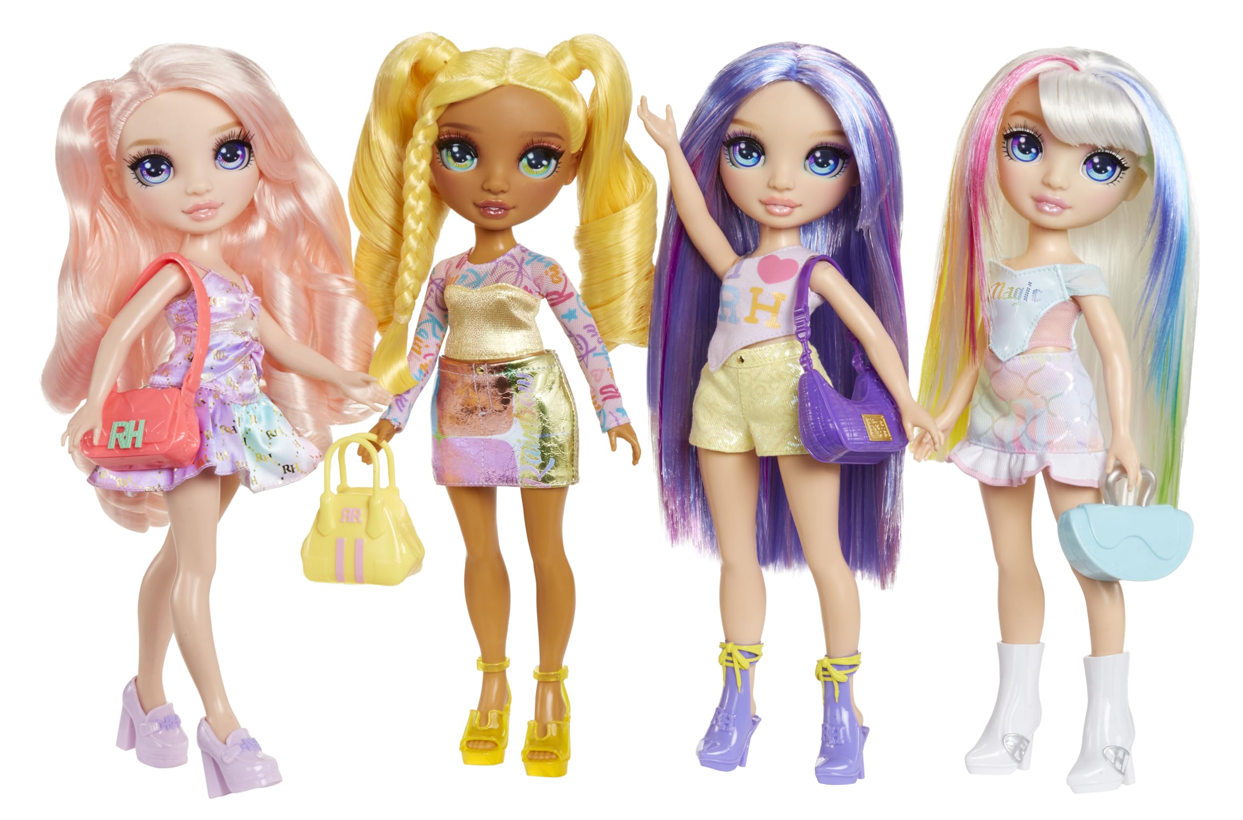 Rainbow High Bella Fashion Doll - 11-inch Posable Figure with Pink Outfit & Handbag | Ages 4+ 8