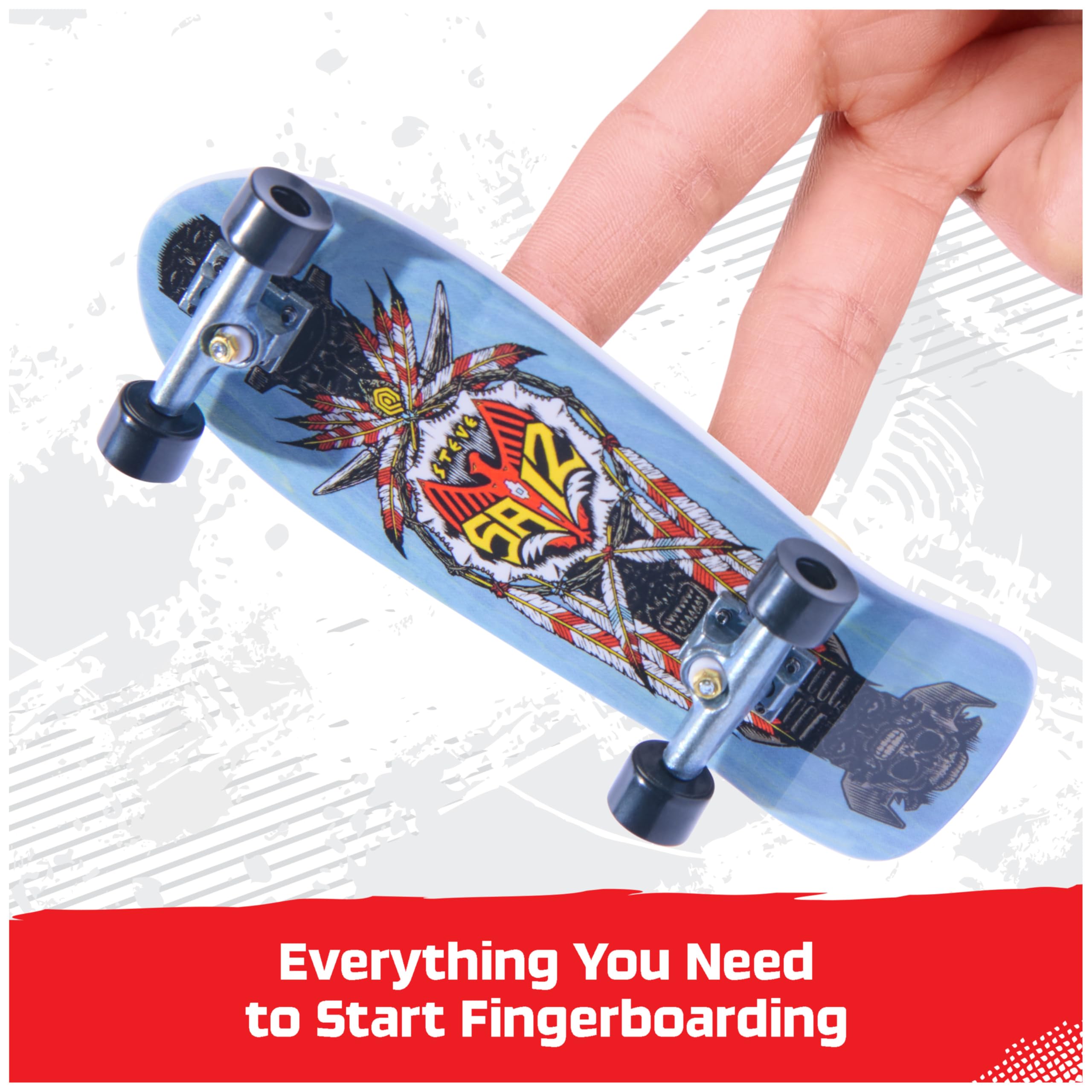 Tech Deck Powell Peralta Legends SK8Shop Bonus Pack with Ramp - 8 Customizable Fingerboards for Ages 6+ 7
