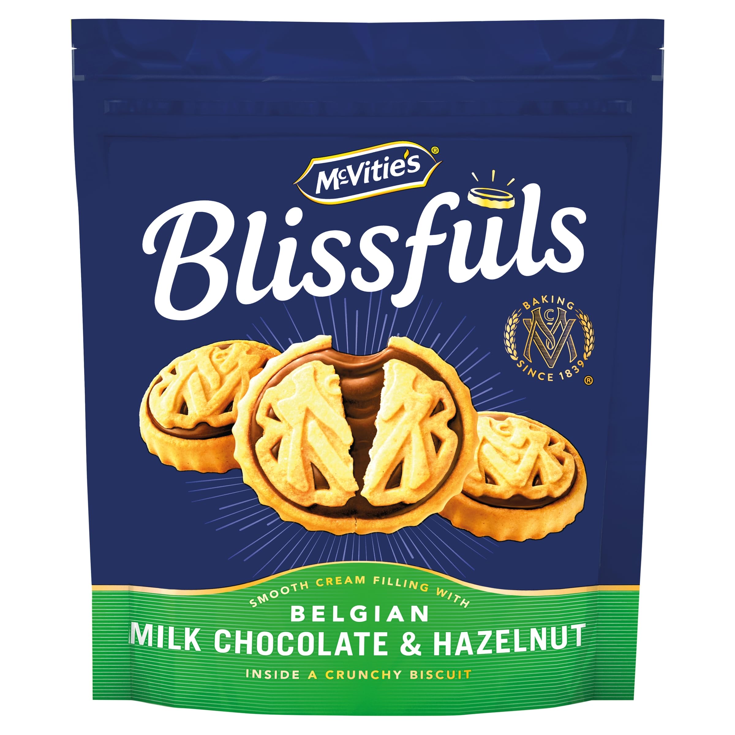 McVitie's Blissfuls Belgian Milk Chocolate and Hazelnut Biscuits 172g 7