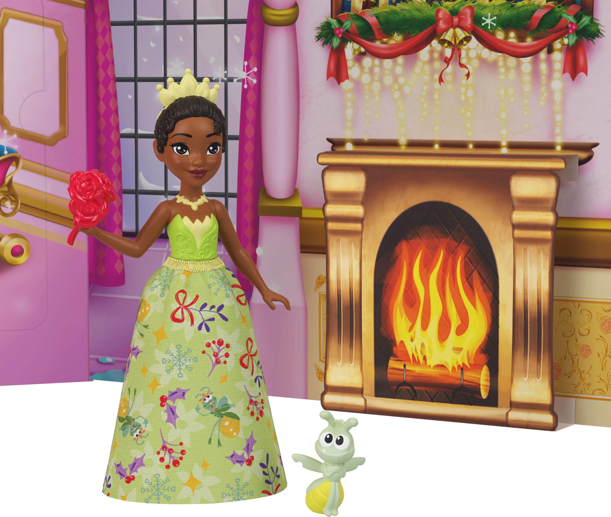 Mattel Disney Princess Doll Advent Calendar - 24 Days of Holiday Surprises with Dolls & Accessories