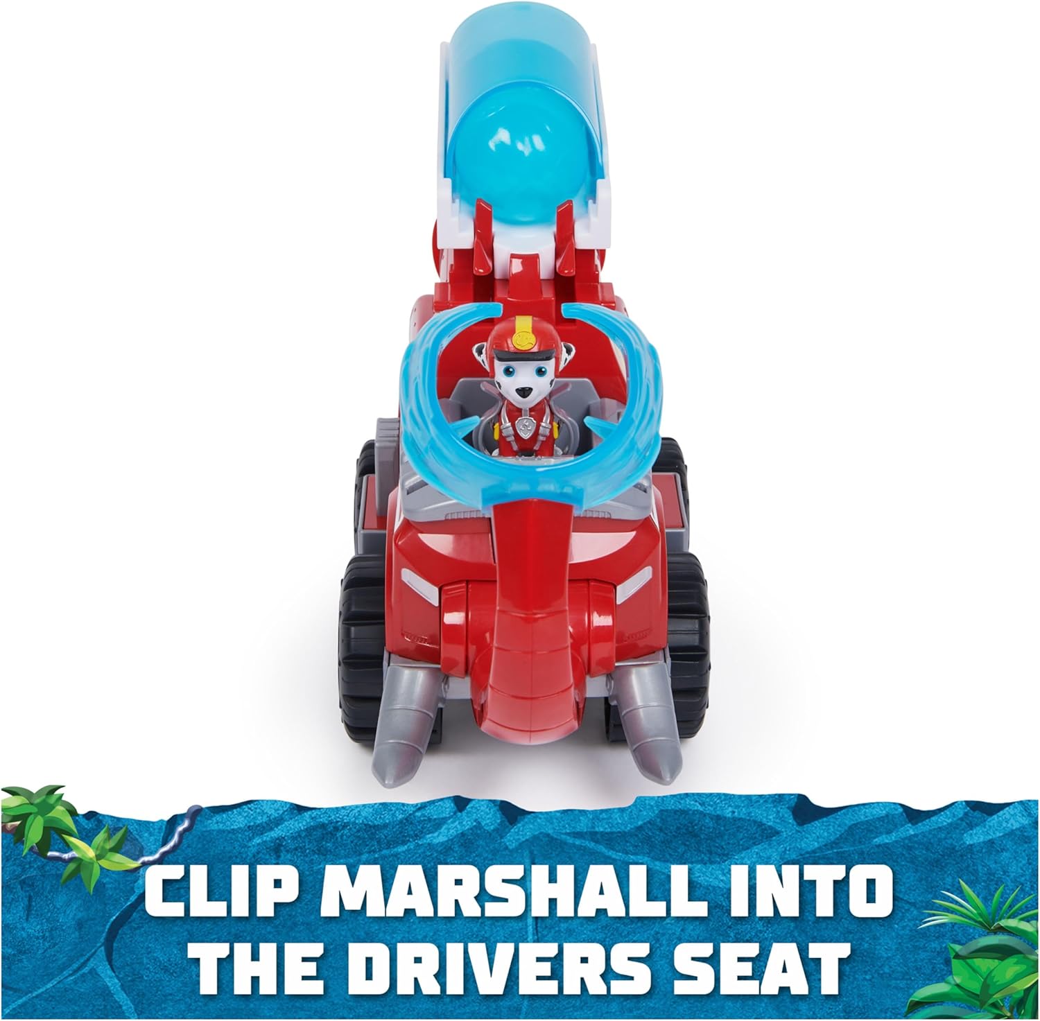 Paw Patrol Jungle Pups Marshall’s Deluxe Elephant Vehicle with Projectile Launcher - Action Playset for Kids 3