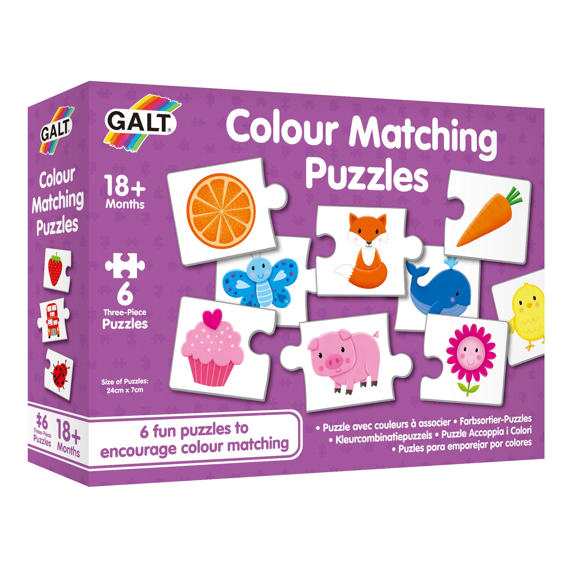Galt Colour Matching Puzzle - Educational Jigsaw Set for Toddlers 18 Months+ 3