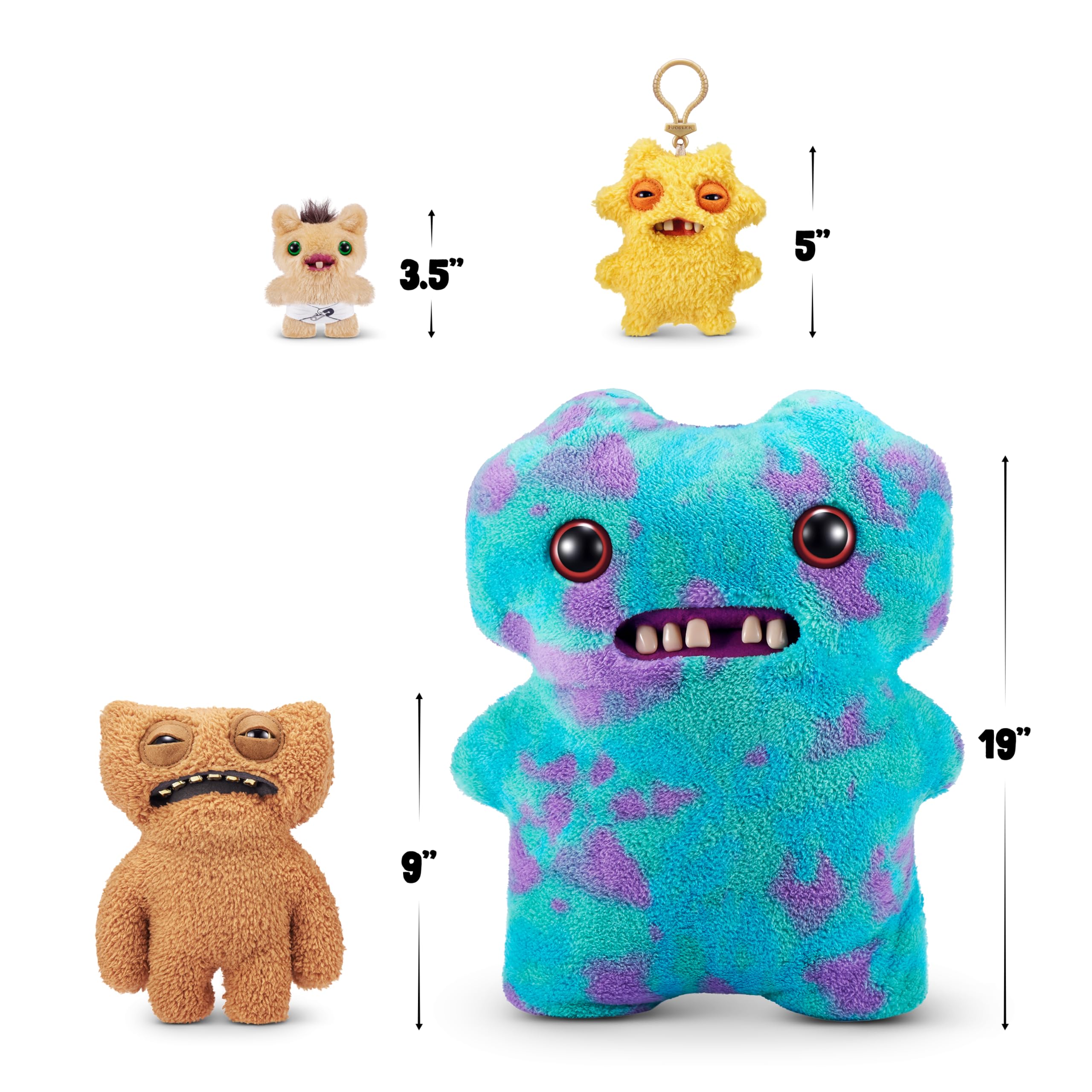 Fuggler Gold Fuggs - Funny Ugly Monster Plush Collectible Toy, 9" Soft Doll for Kids 4+ 3