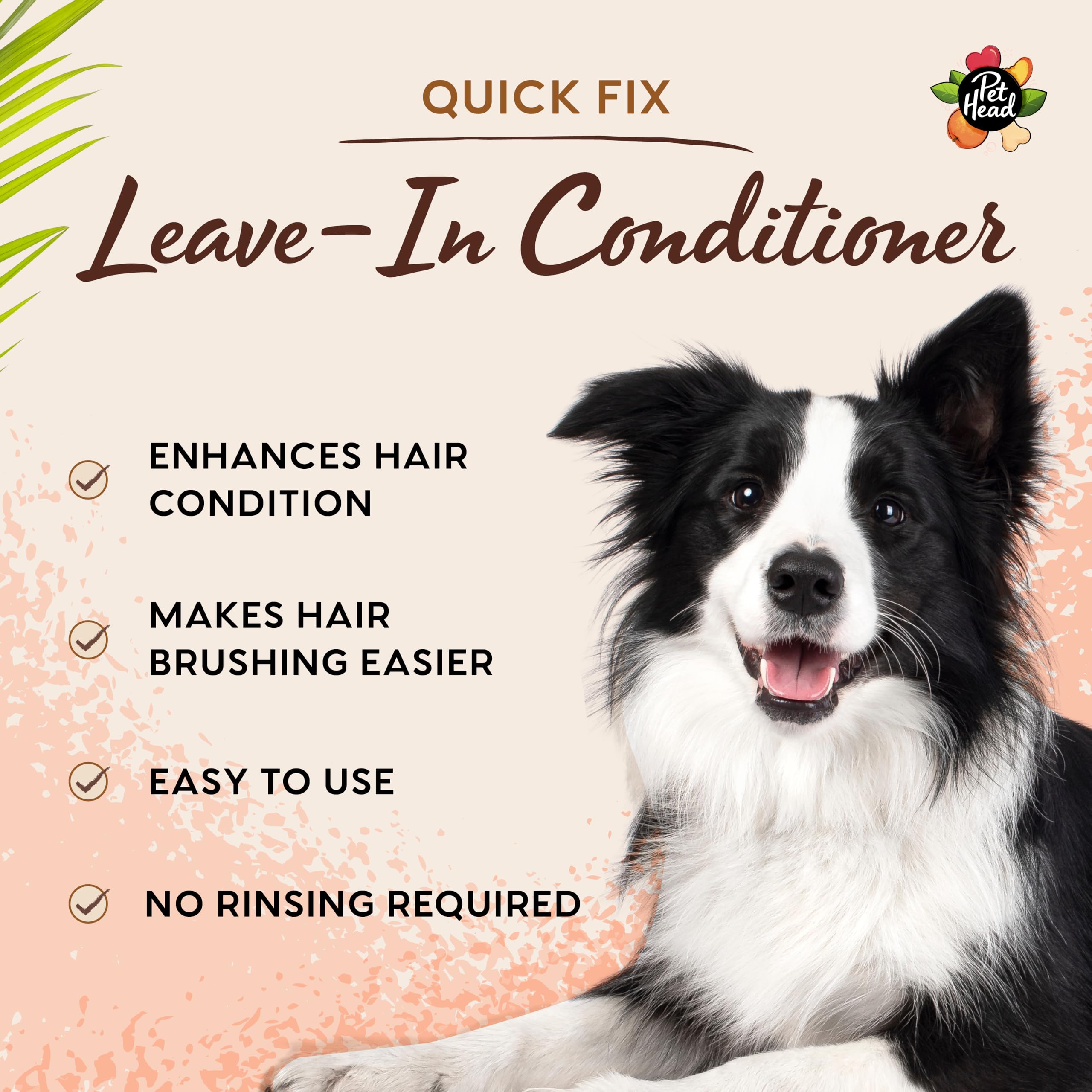 Pet Head Quick Fix Leave-In Conditioner Spray for Dogs - Peach Scent | 300 ml 4