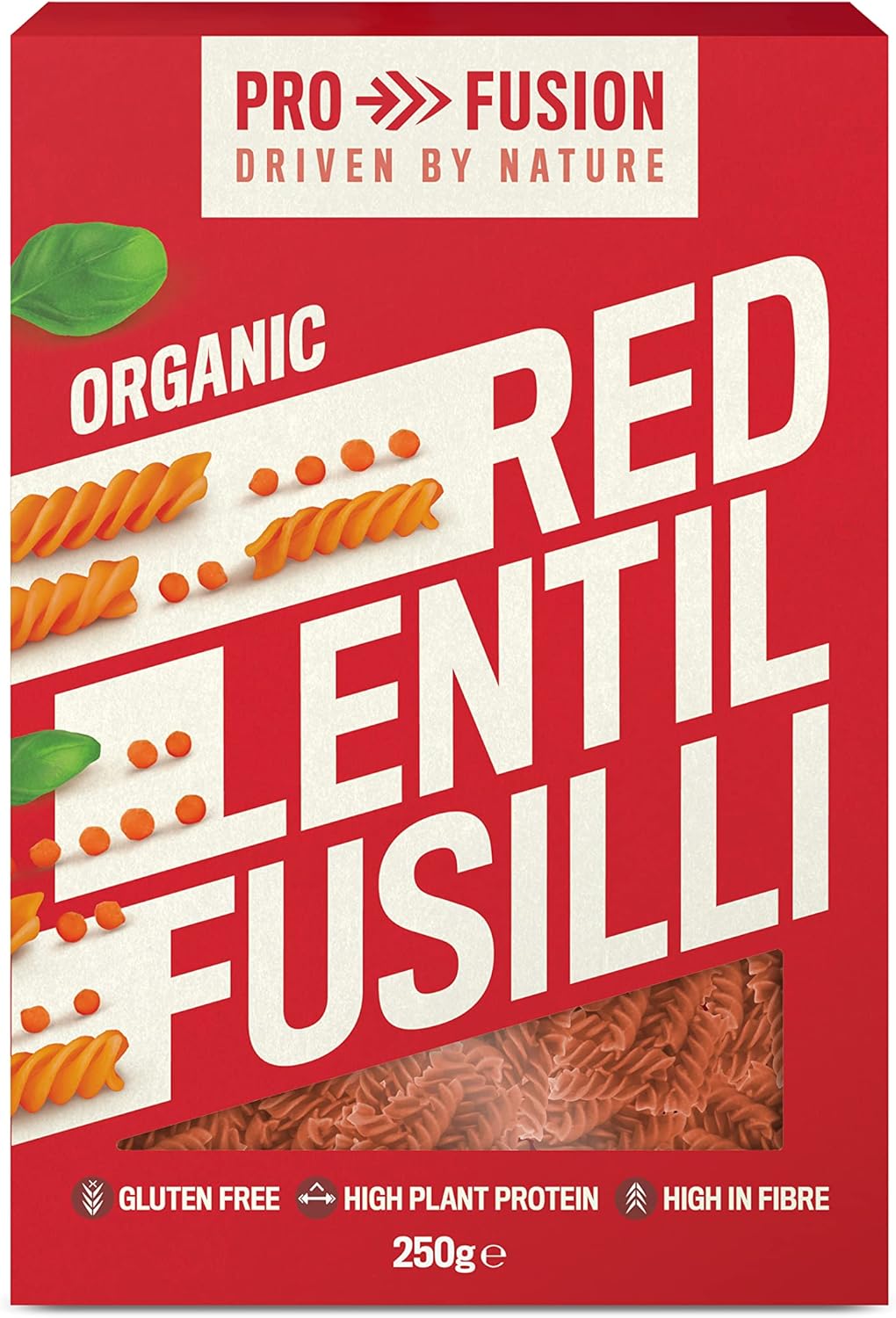 Profusion Organic Red Lentil Fusilli 250g