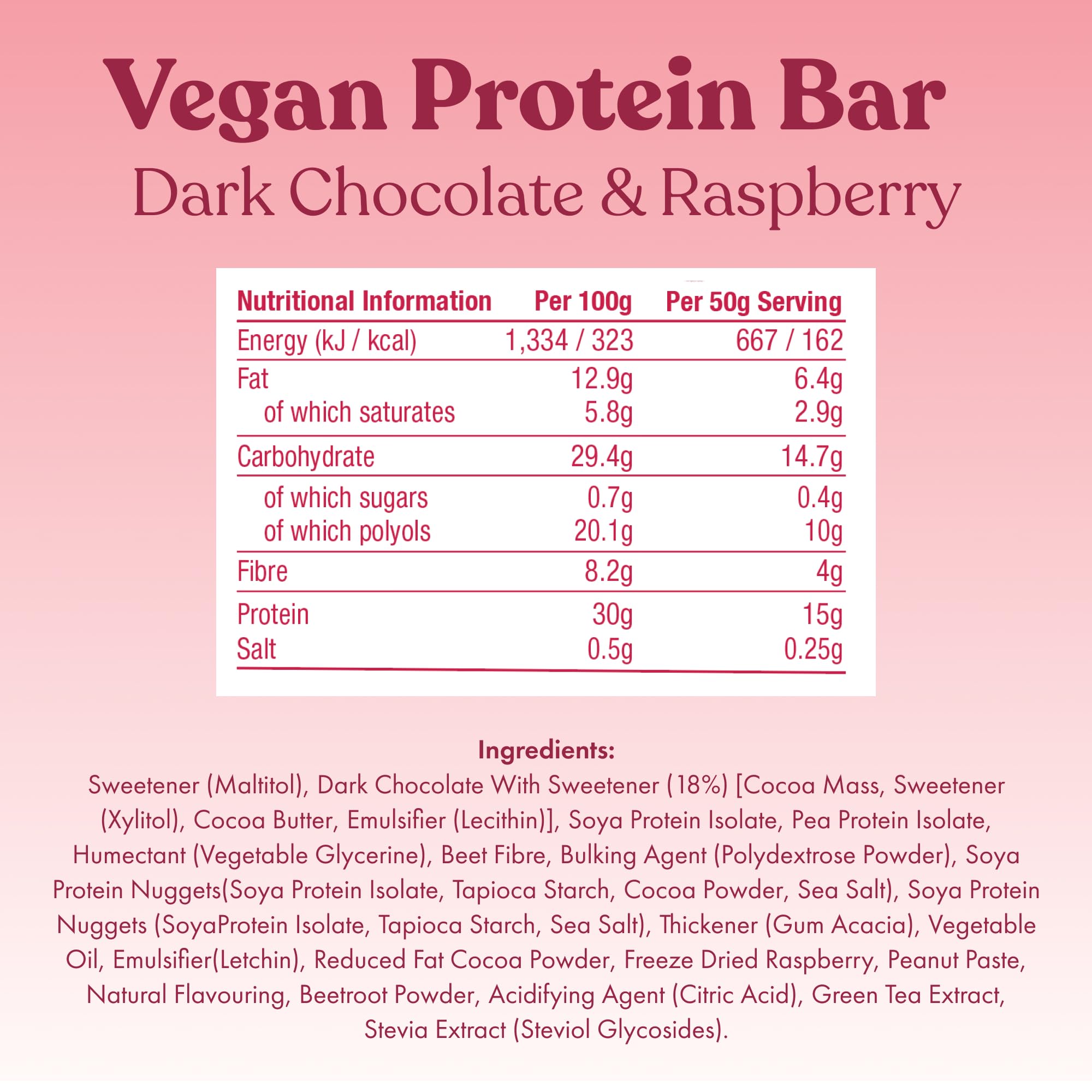 Free Soul Vegan Chocolate Protein Bars 12 x 50g | High Protein Plant Based Snack 6