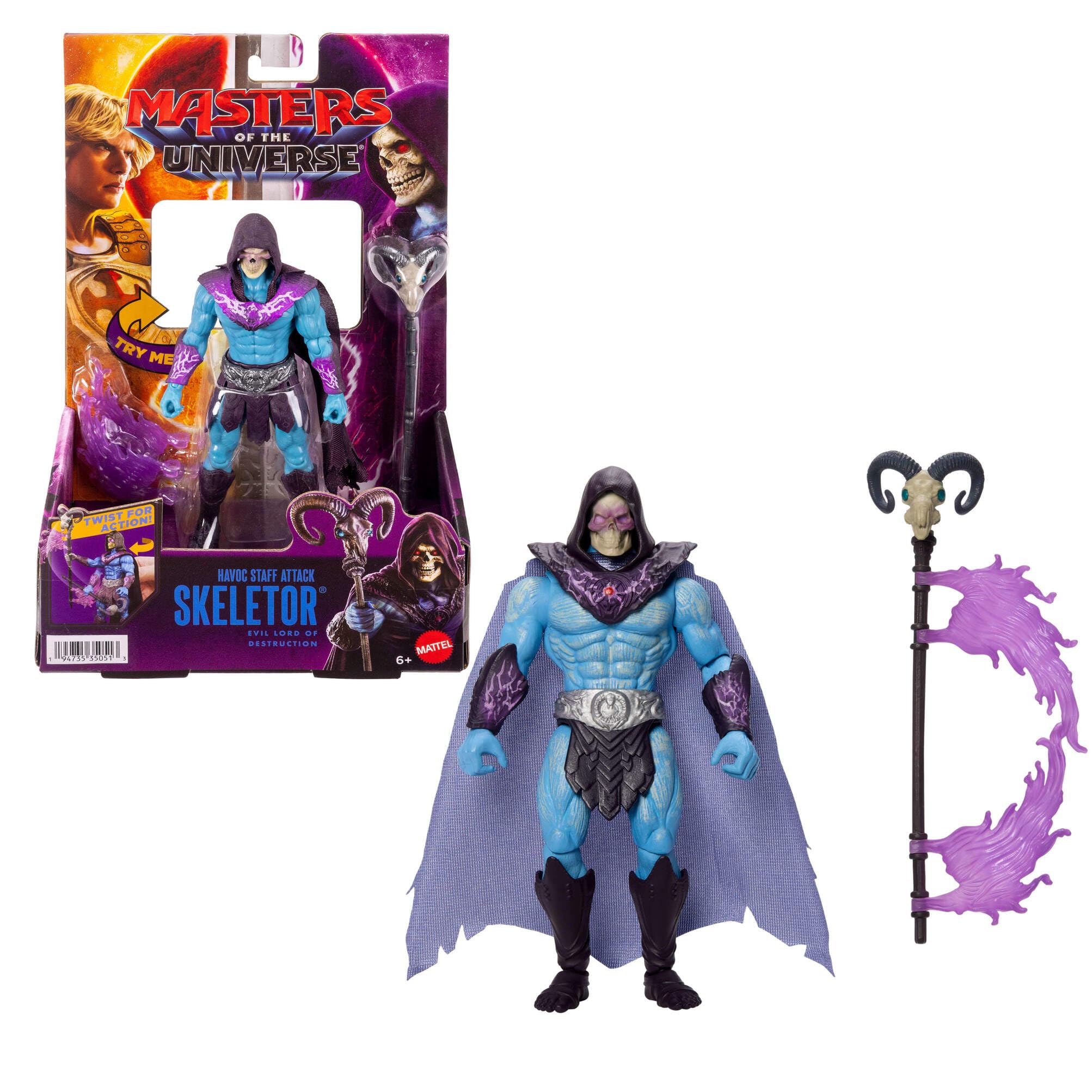 Masters of the Universe Skeletor Havoc Staff Attack Feature Figure | 5.5-inch Movie Inspired | Ages 6+