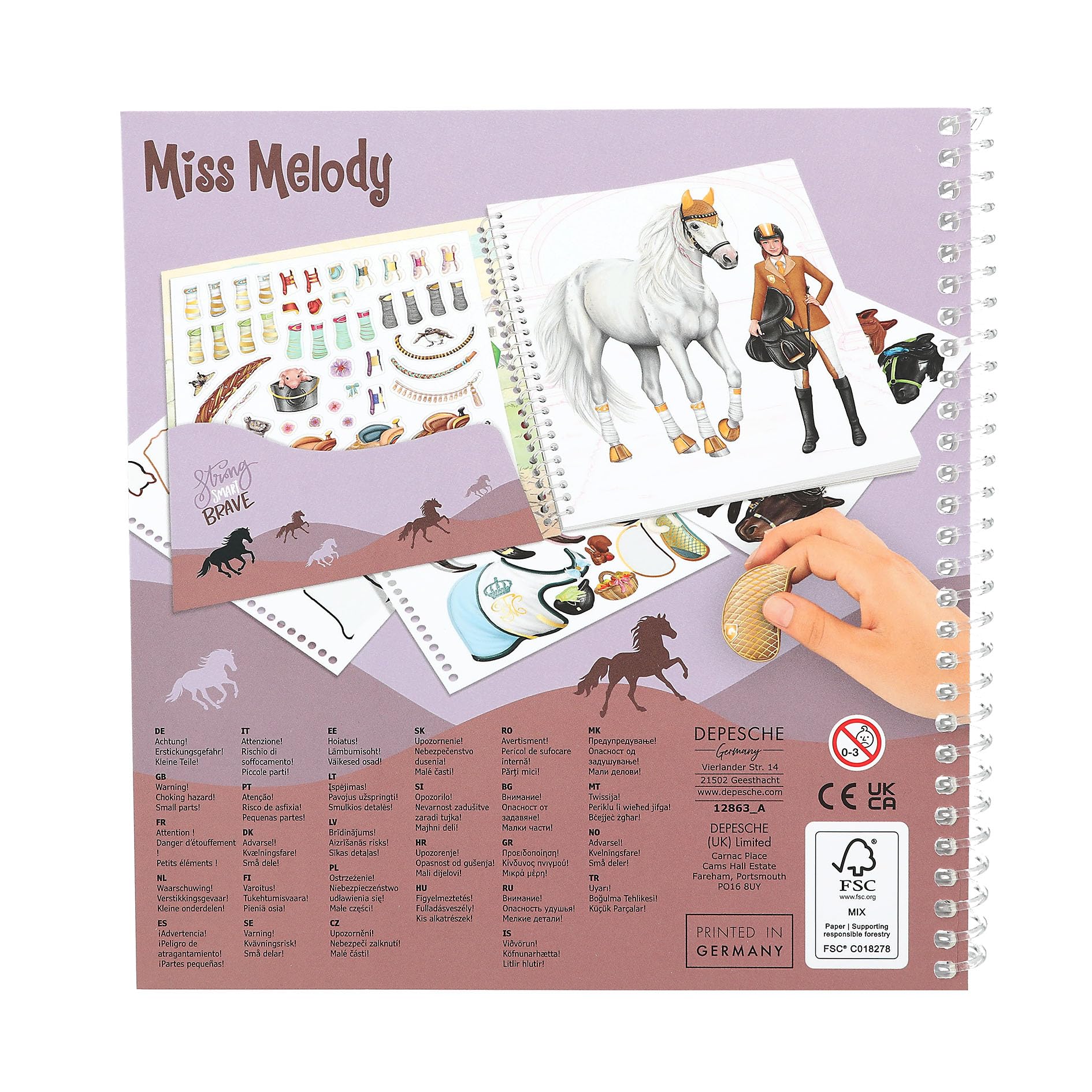 Depesche Miss Melody Dress Me Up Sticker and Coloring Book 3