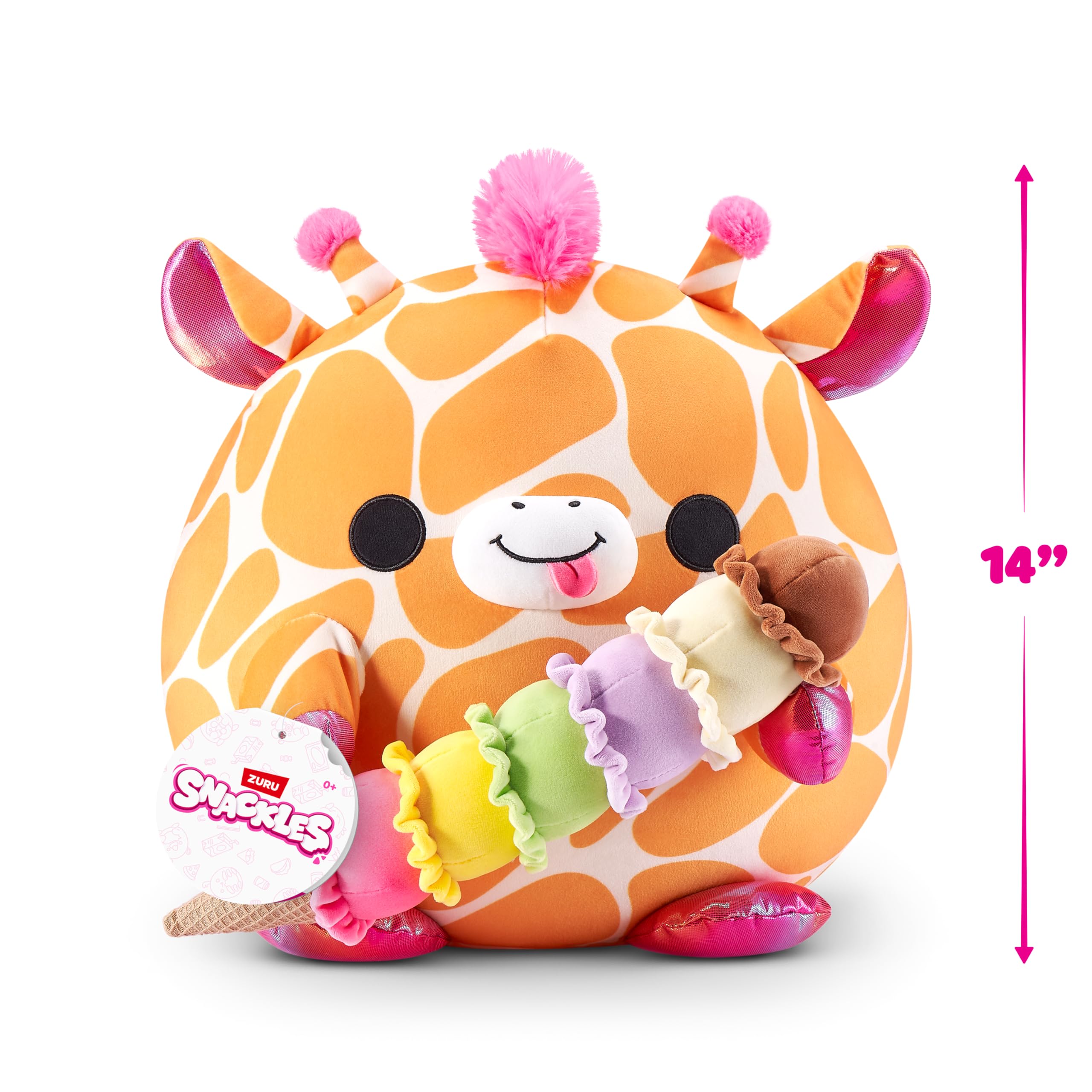 Snackles 14-inch Non-Licensed Series 1 Plush Doll - LOLA by ZURU, Soft Huggable Collectible 5