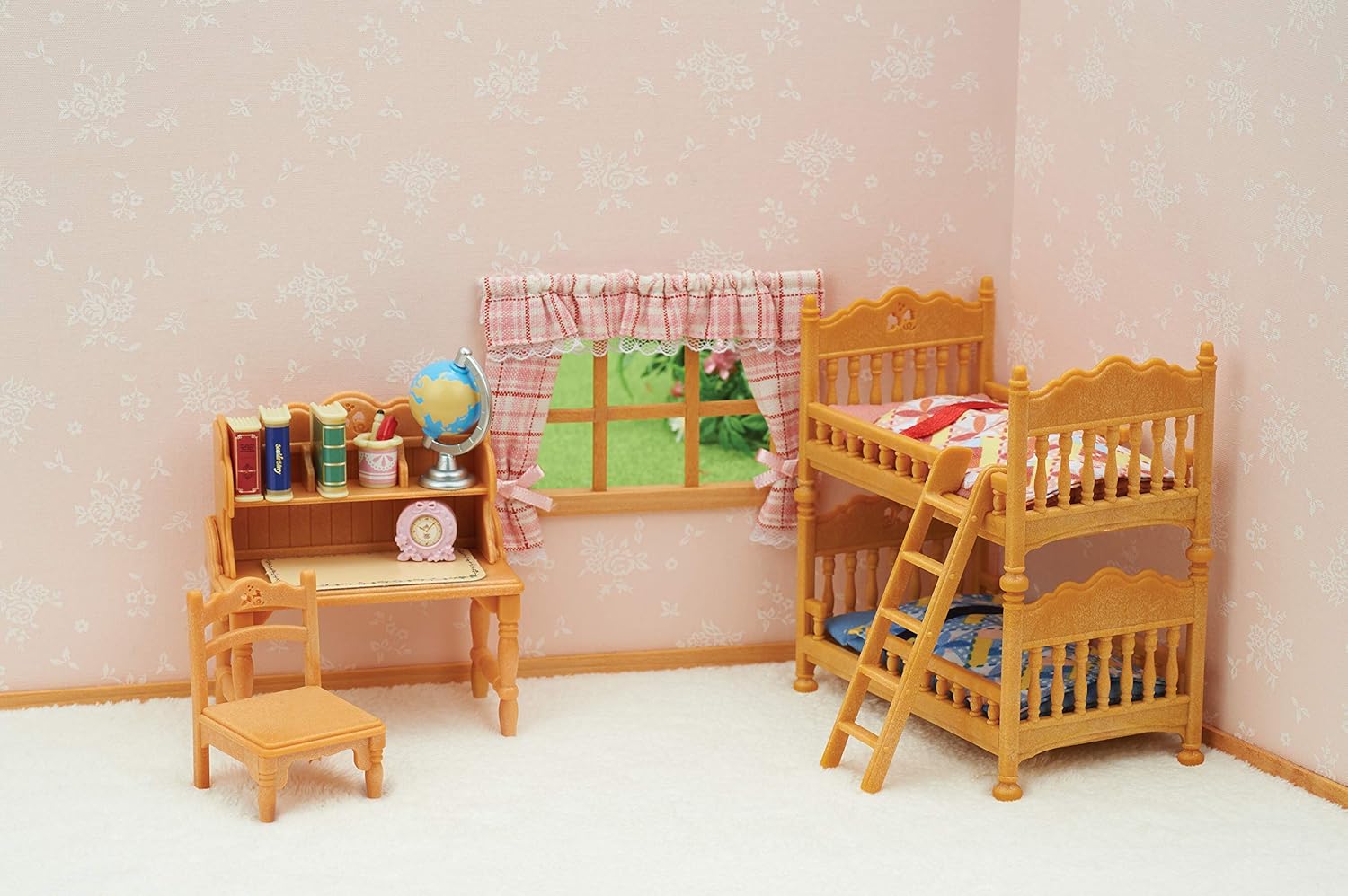 Sylvanian Families Children's Bedroom Set - Bunk Bed & Desk Playset for Imaginative Play 4
