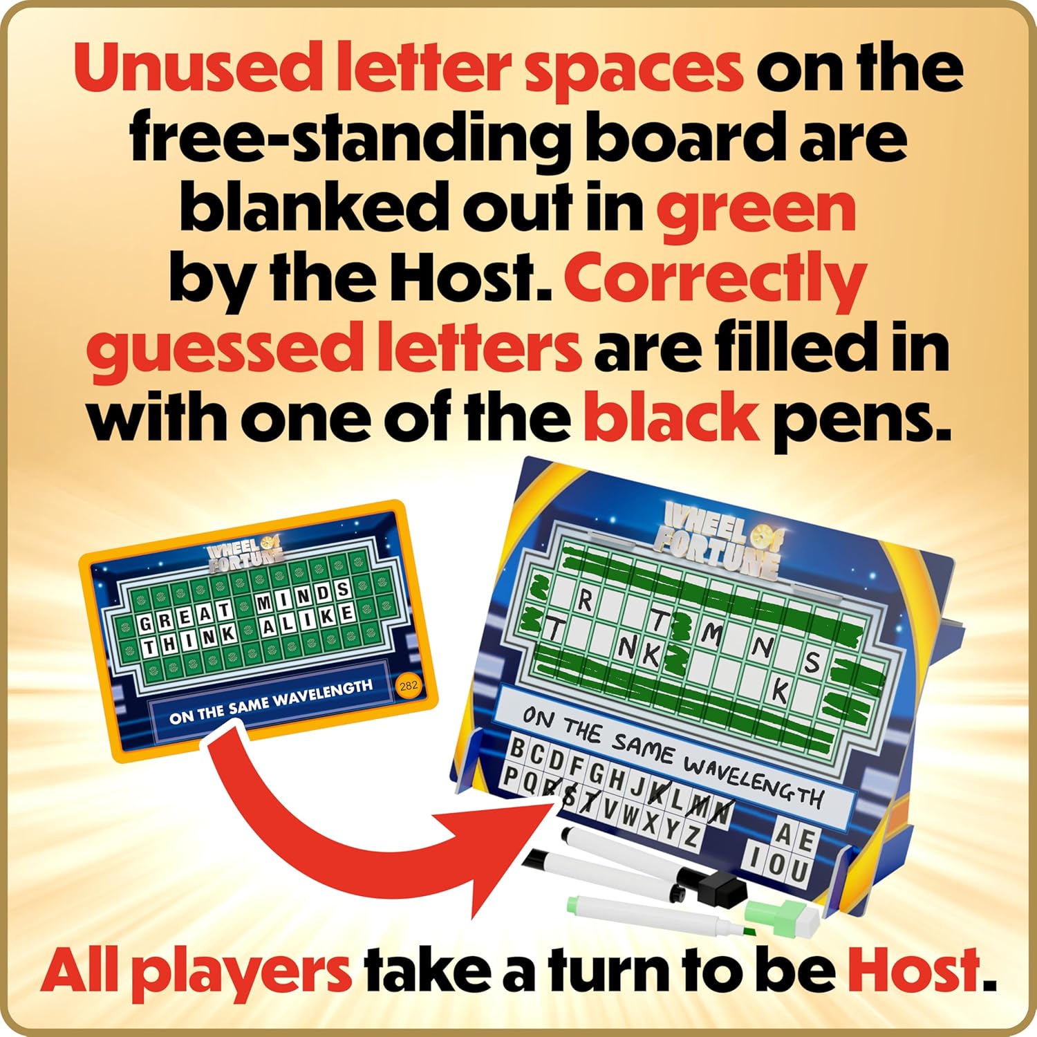 Big Sky Games Wheel of Fortune Family Board Game