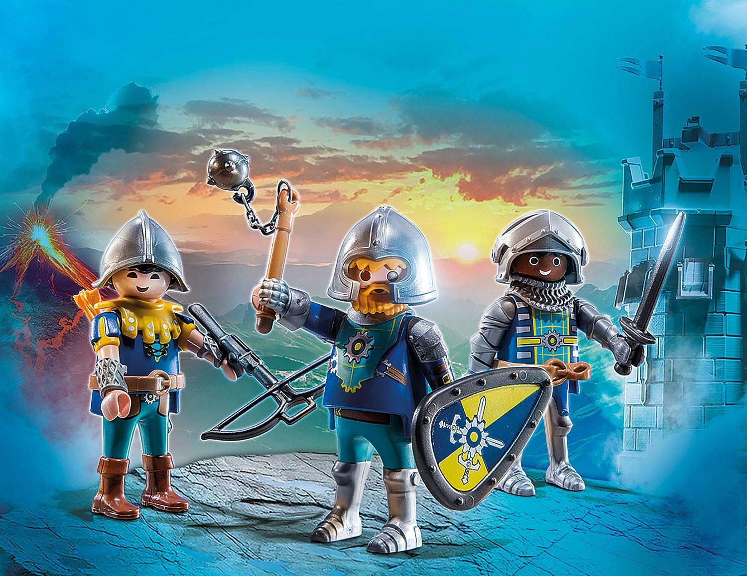PLAYMOBIL Novelmore Knights 3 Figure Set - Action Figures for Ages 4+