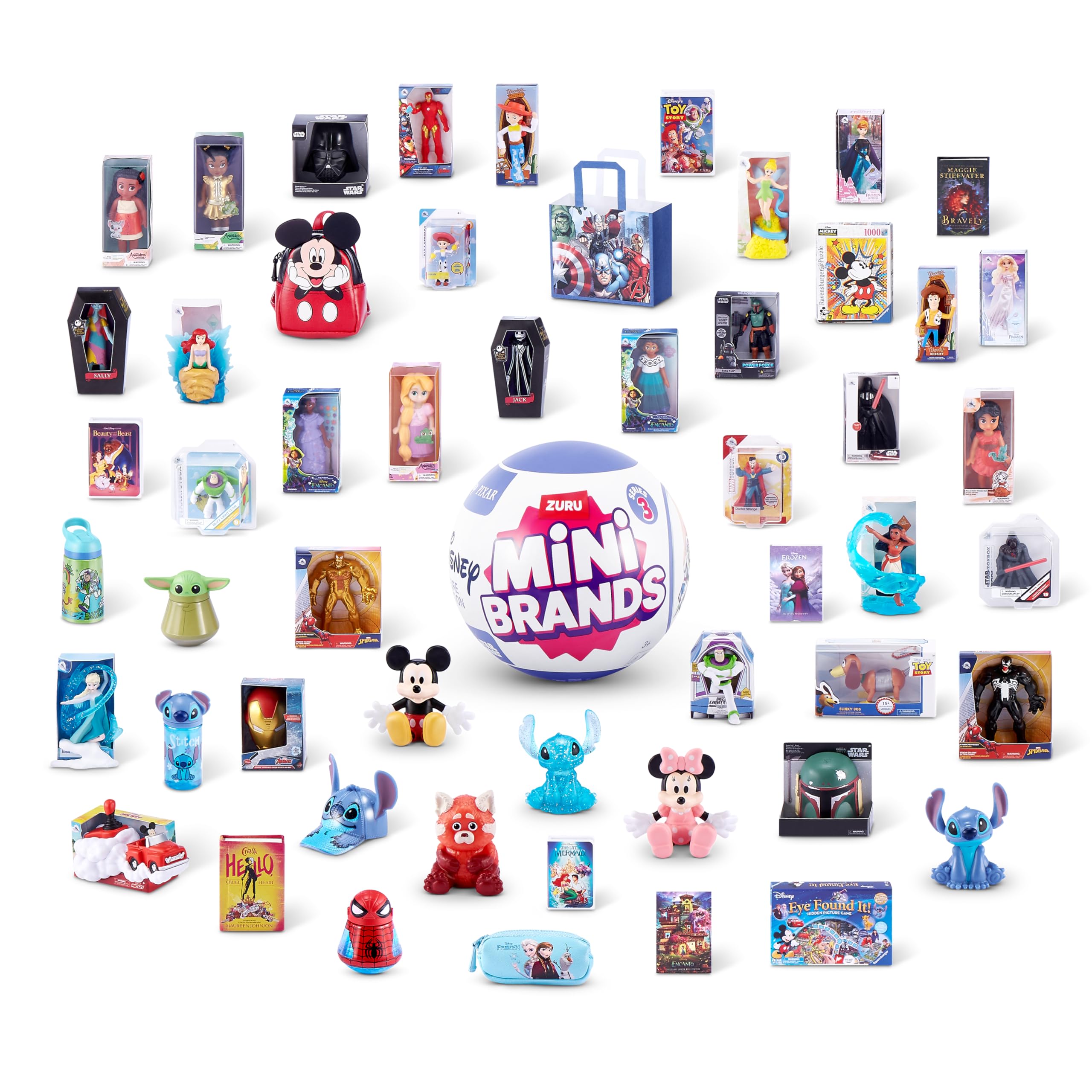 Mini Brands Disney Minis Series 3 - 1 Capsule Collectible Toy for Kids & Collectors 10