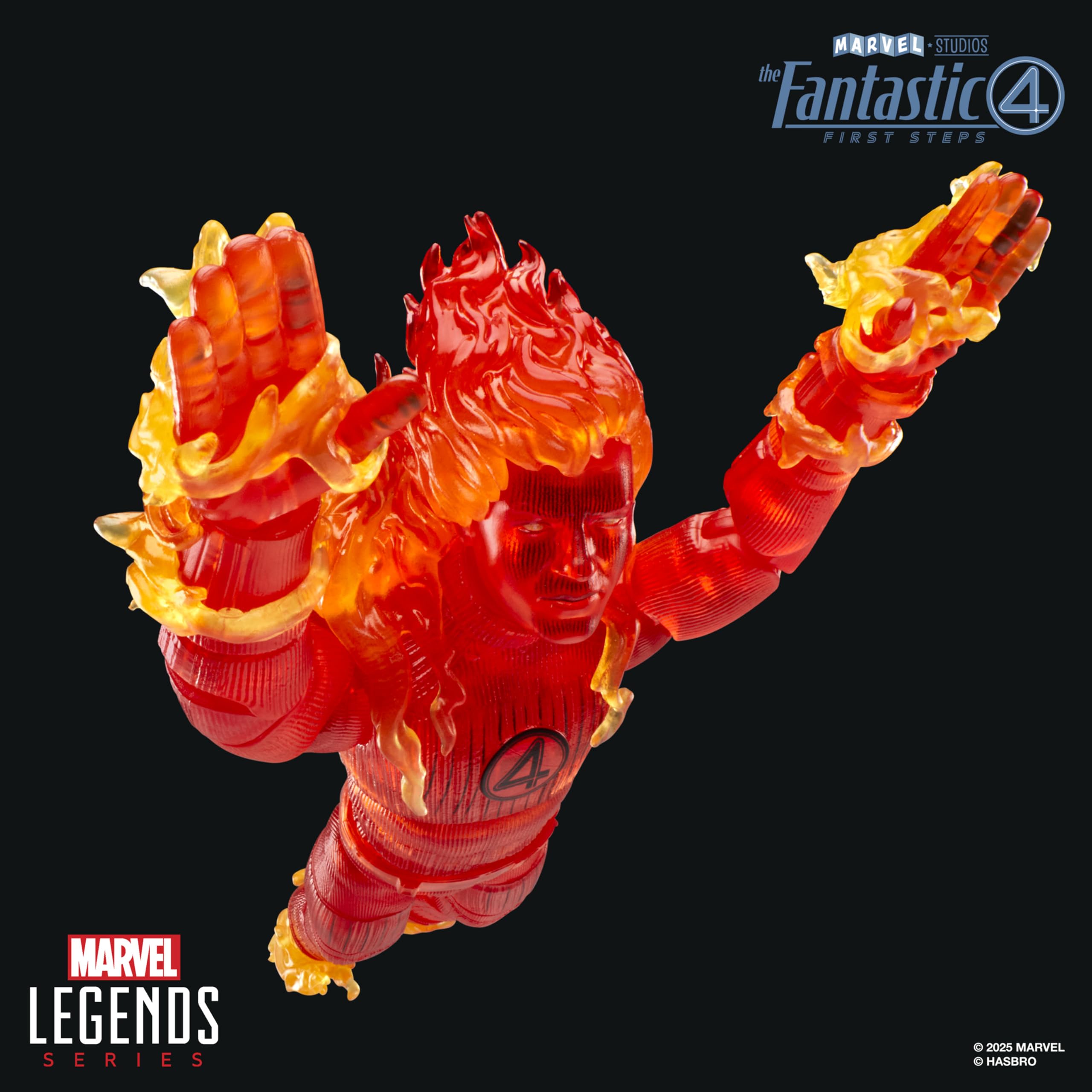 Marvel Legends Human Torch Action Figure - 6-Inch Scale, Red, Inspired by The Fantastic Four: First Steps 9