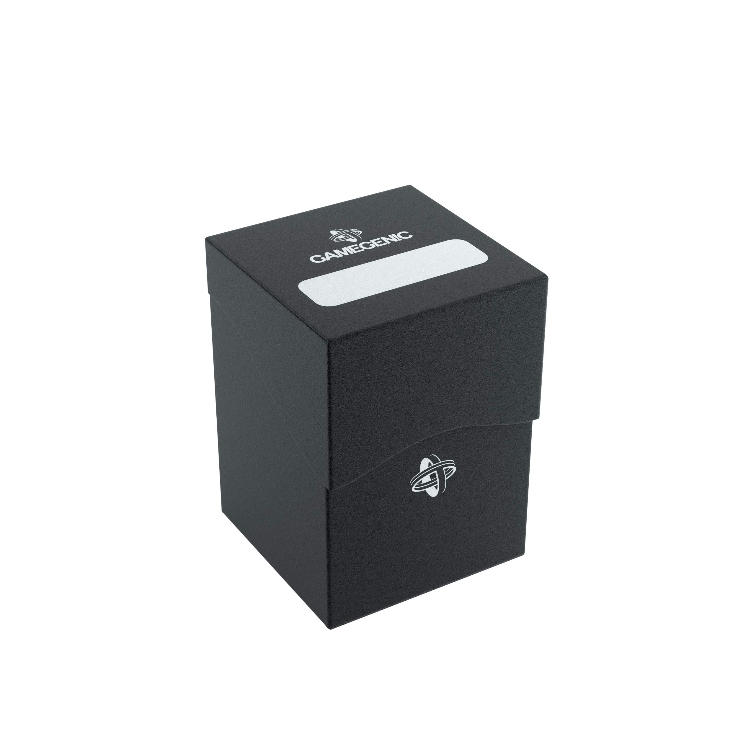 Gamegenic 100-Card Deck Holder - Durable Plastic Box | Self-Locking Lid | Black 1