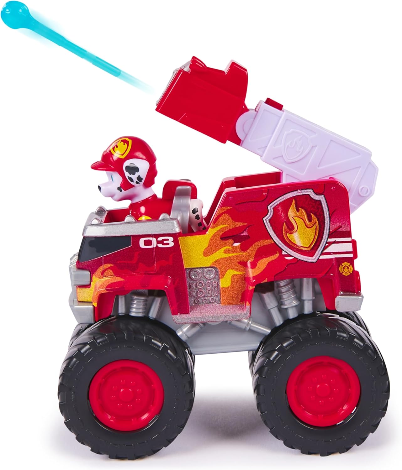 Paw Patrol: Rescue Wheels Marshall’s Fire Engine with Projectile Launcher - Vehicle & Action Figure 4