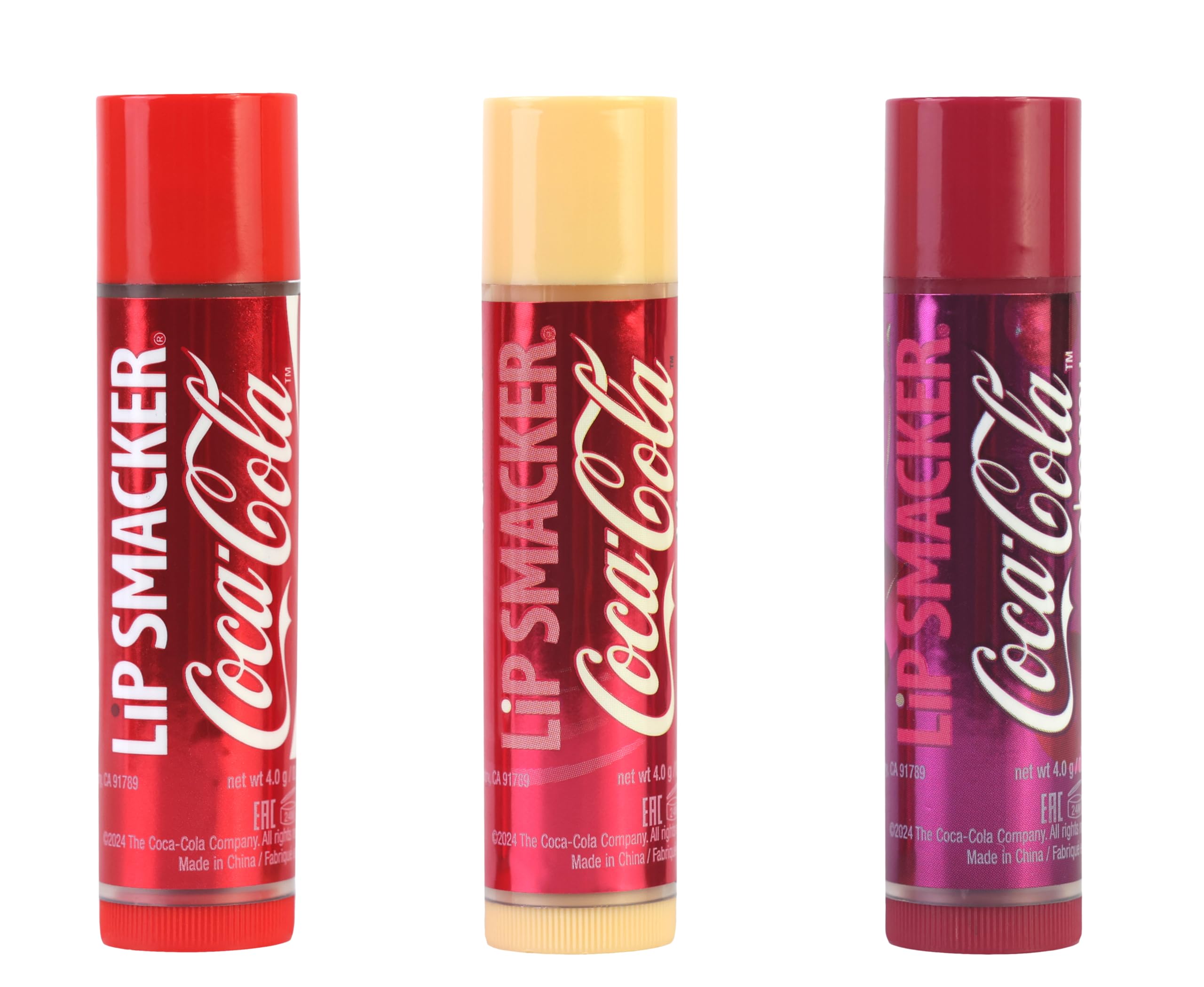Lip Smacker Coca-Cola Heart Lip Balm Set - Hydrating, Collectible Tin | Unisex Children 3
