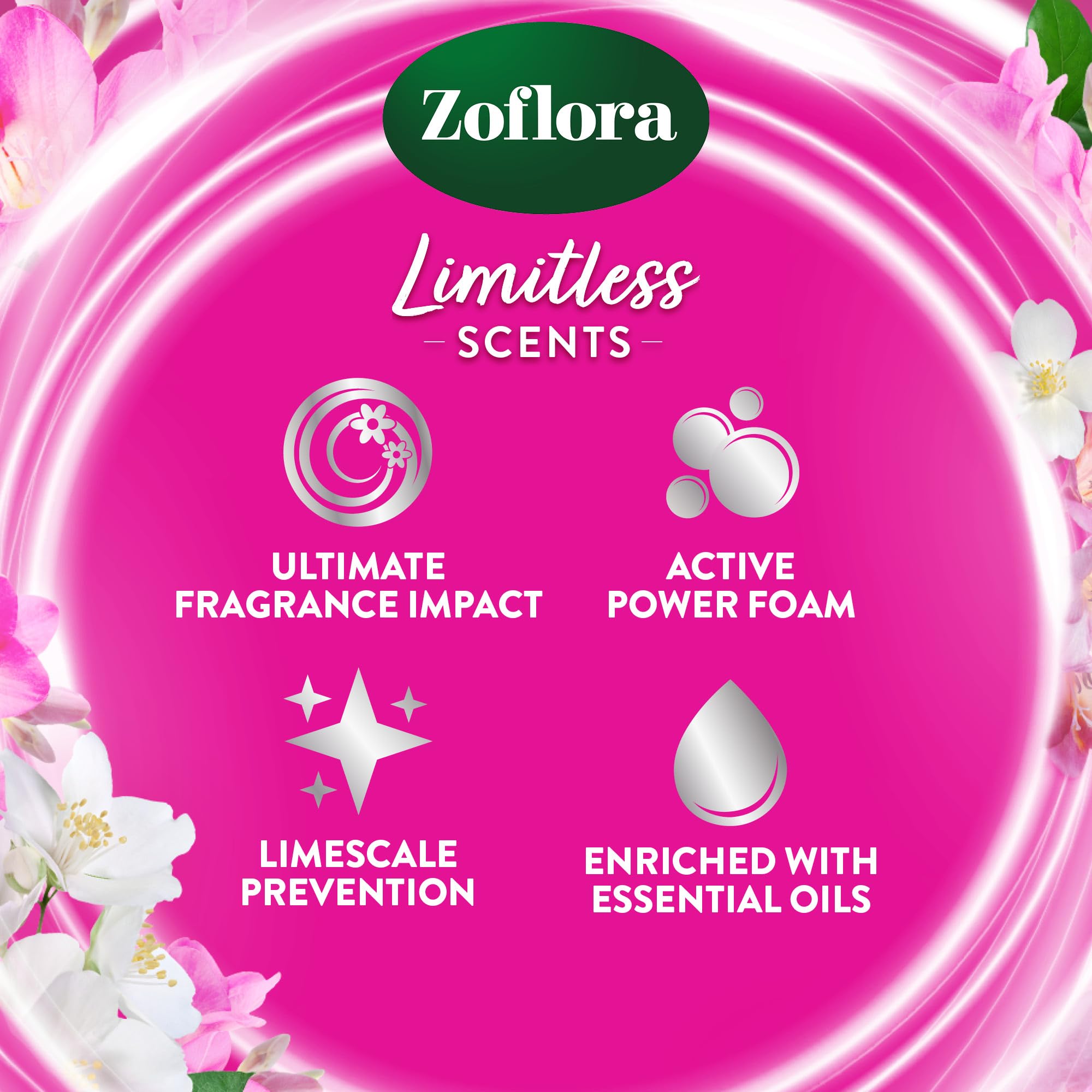 Zoflora - Freesia & Jasmine Fragrance Burst Toilet Rim Blocks, 2 x 131g 5