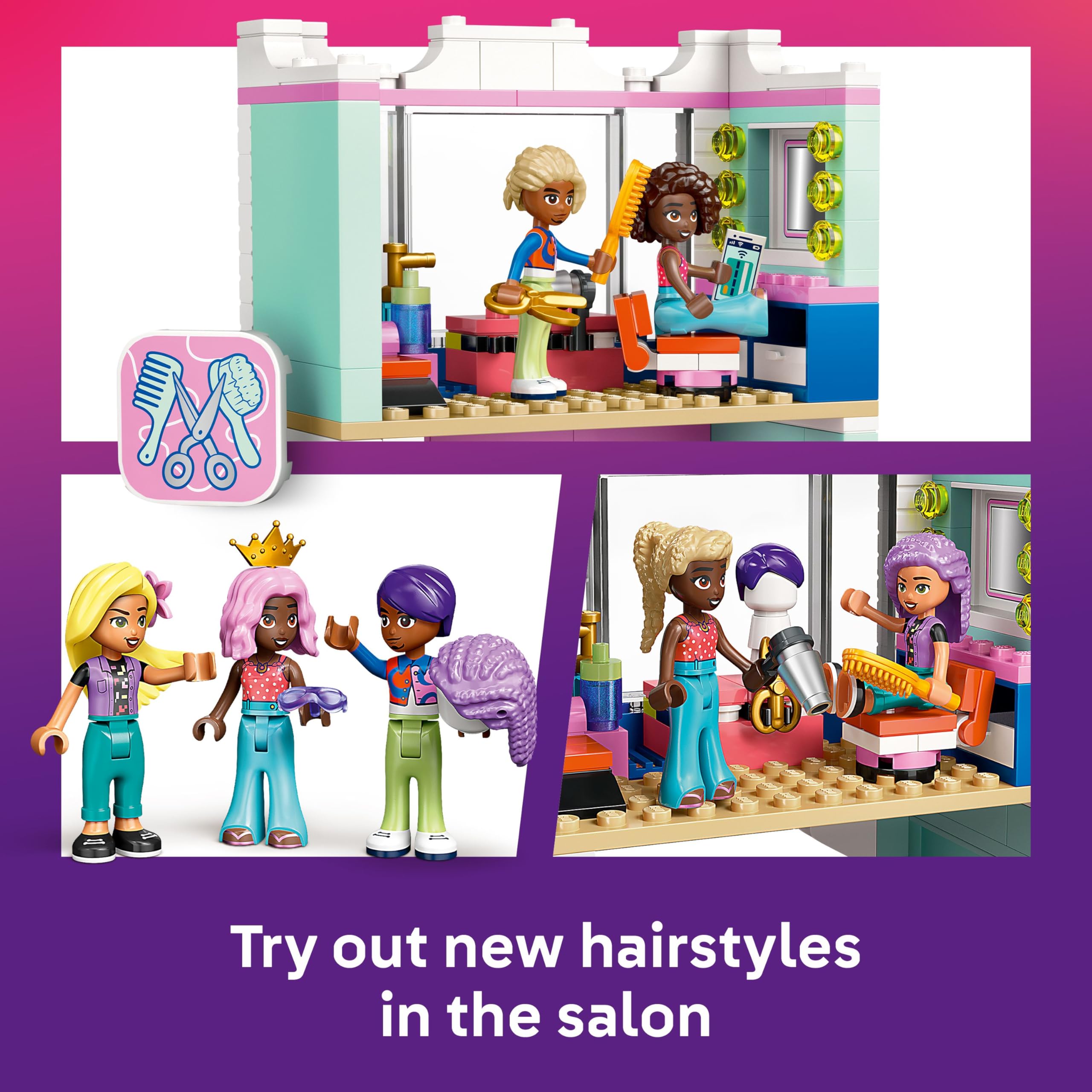LEGO Friends Hair Salon and Accessories Shop Toy - Role-Play Set for Ages 7+ 4