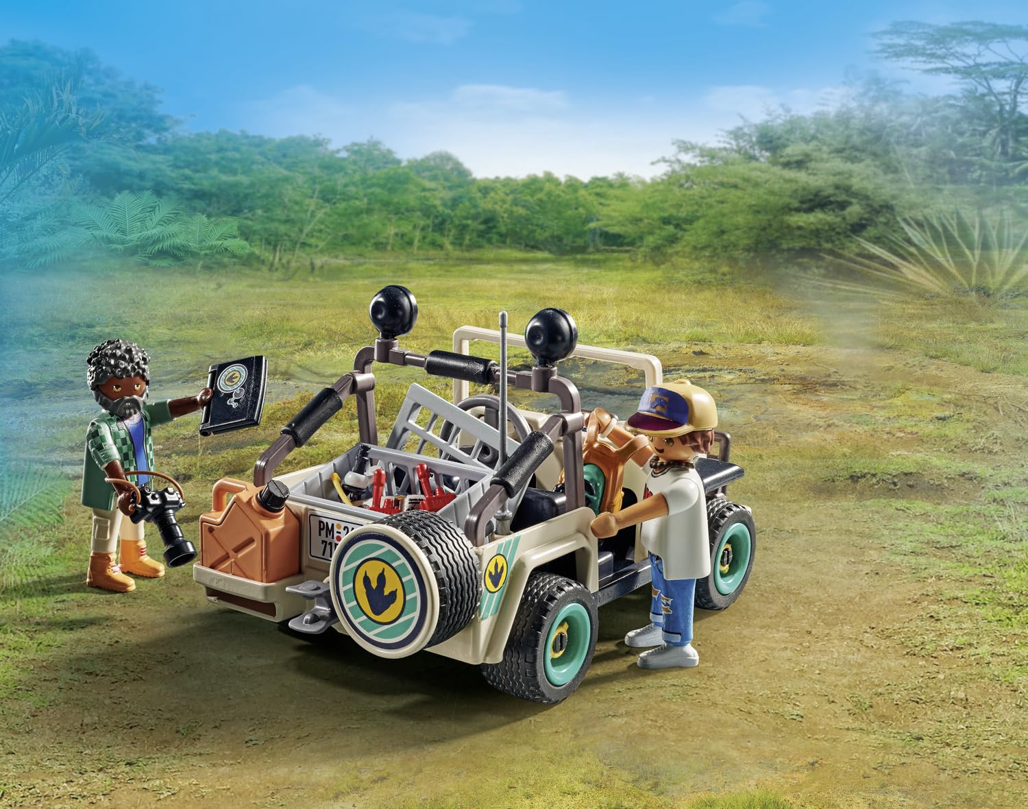 PLAYMOBIL 71523 Dinos Research Camp Playset - Jungle Exploration with Researchers, Dinosaurs & Vehicles for Kids 4+ 13