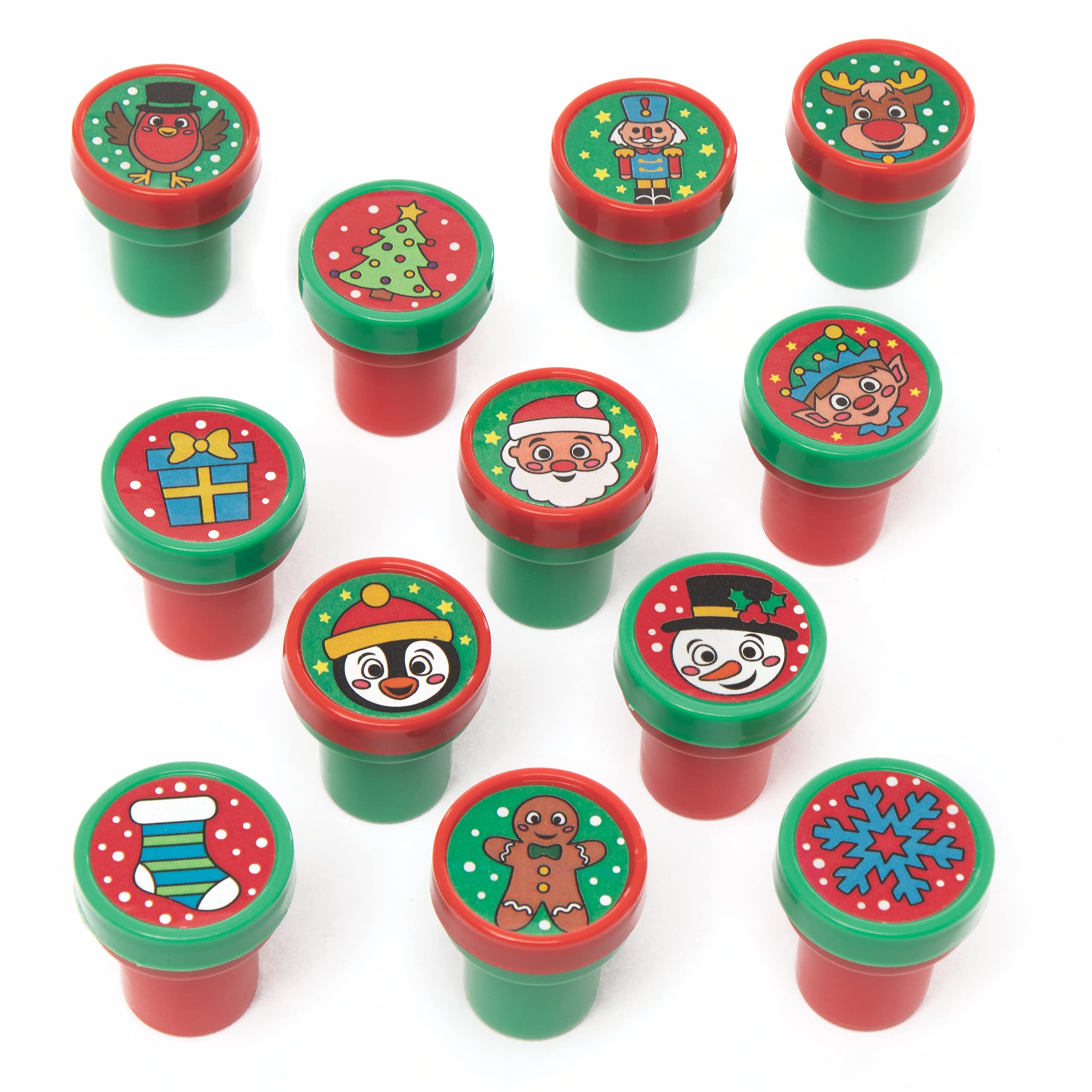 Baker Ross Christmas Self-Inking Stampers - Pack of 12, Ages 3+ 7