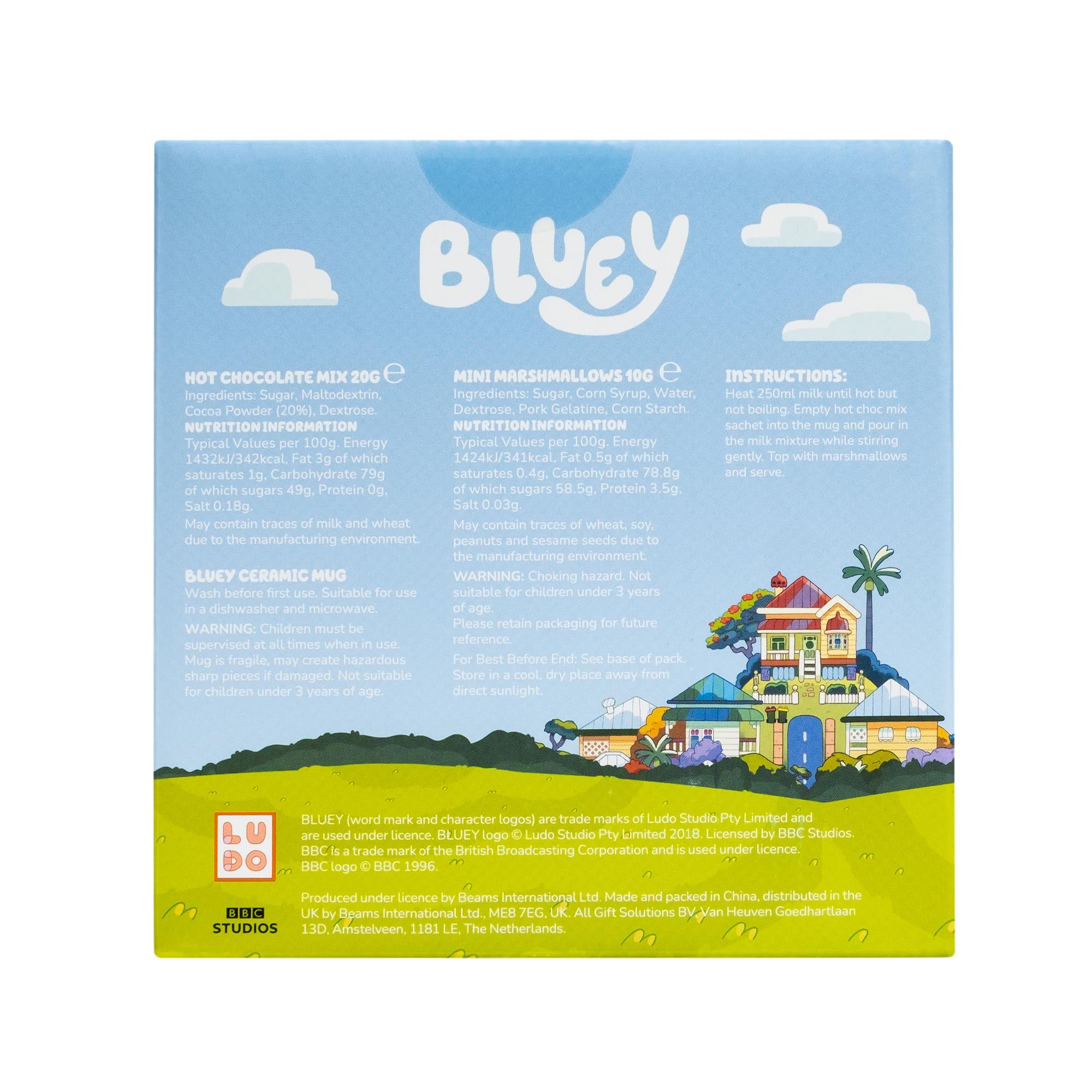 Beams International - Bluey Hot Chocolate Gift Set with Mug Featuring Bluey & Bingo 9