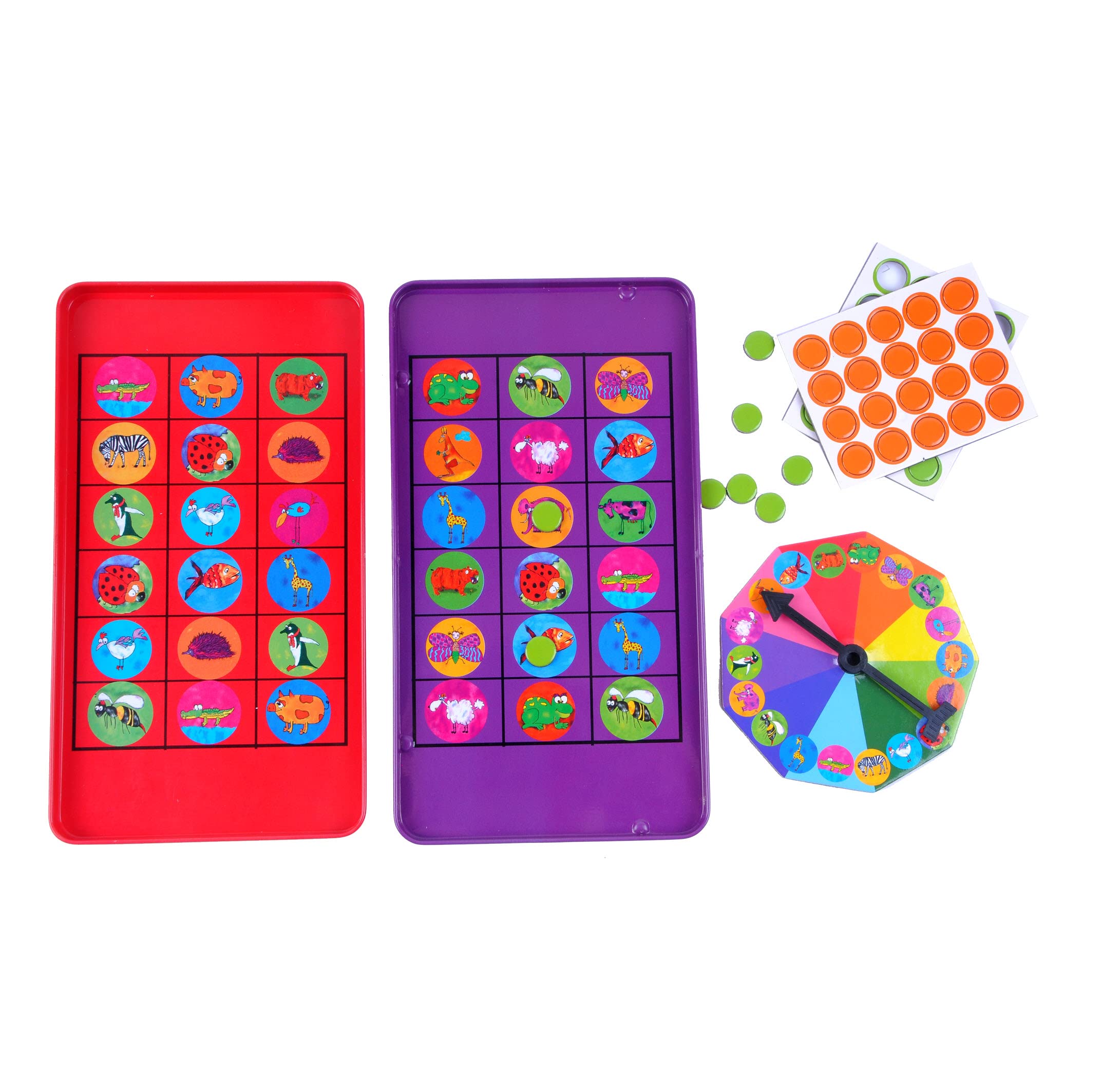 The Purple Cow Animal Bingo Magnetic Travel Game 4