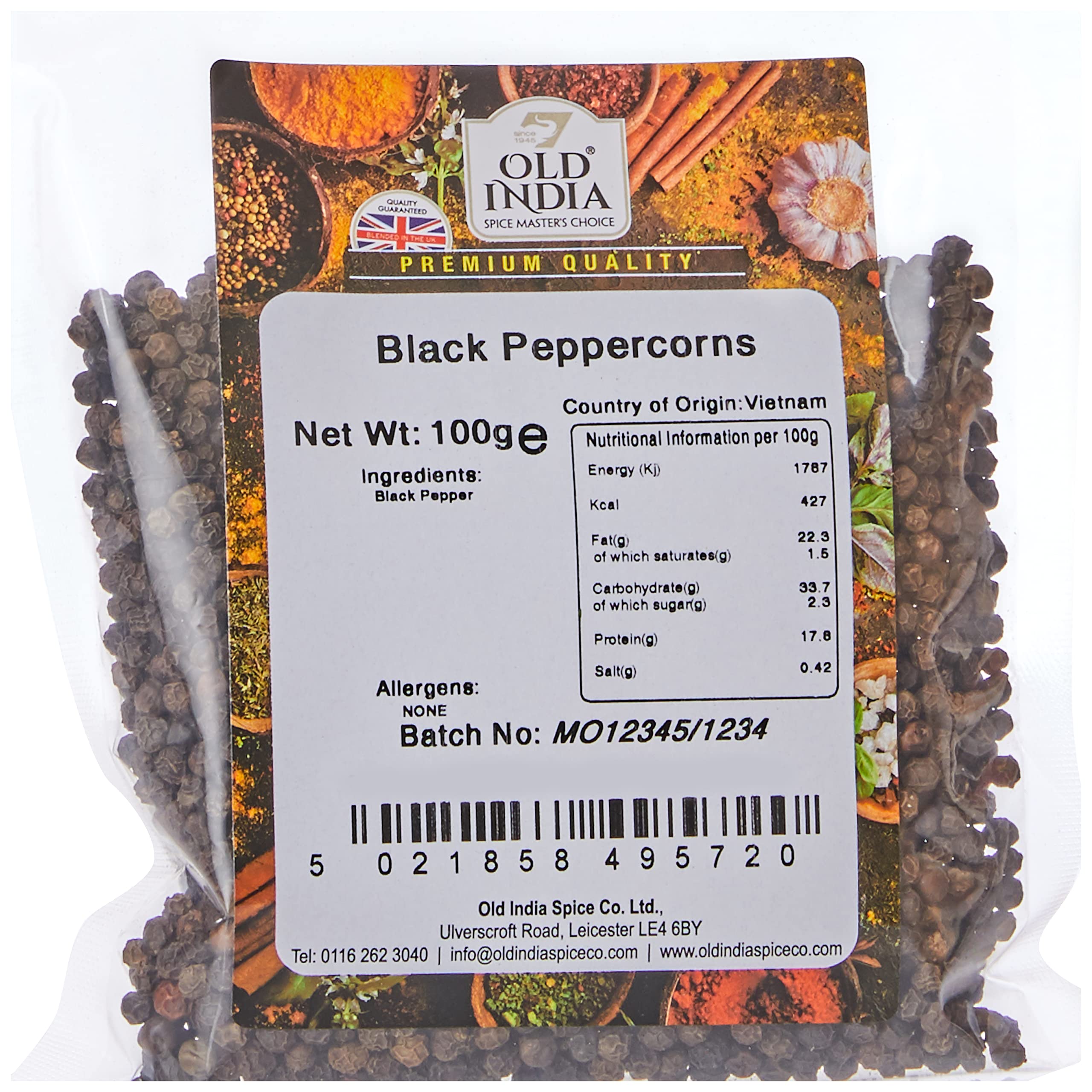 Old India Black Peppercorns 100 g 5