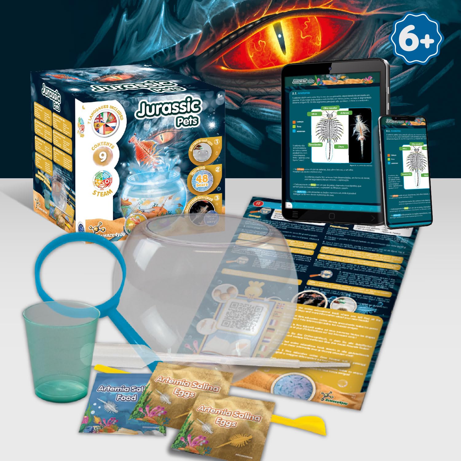 Science4you Jurassic Pets Triops Family Water Dragons Grow Kit for Ages 6+ 3