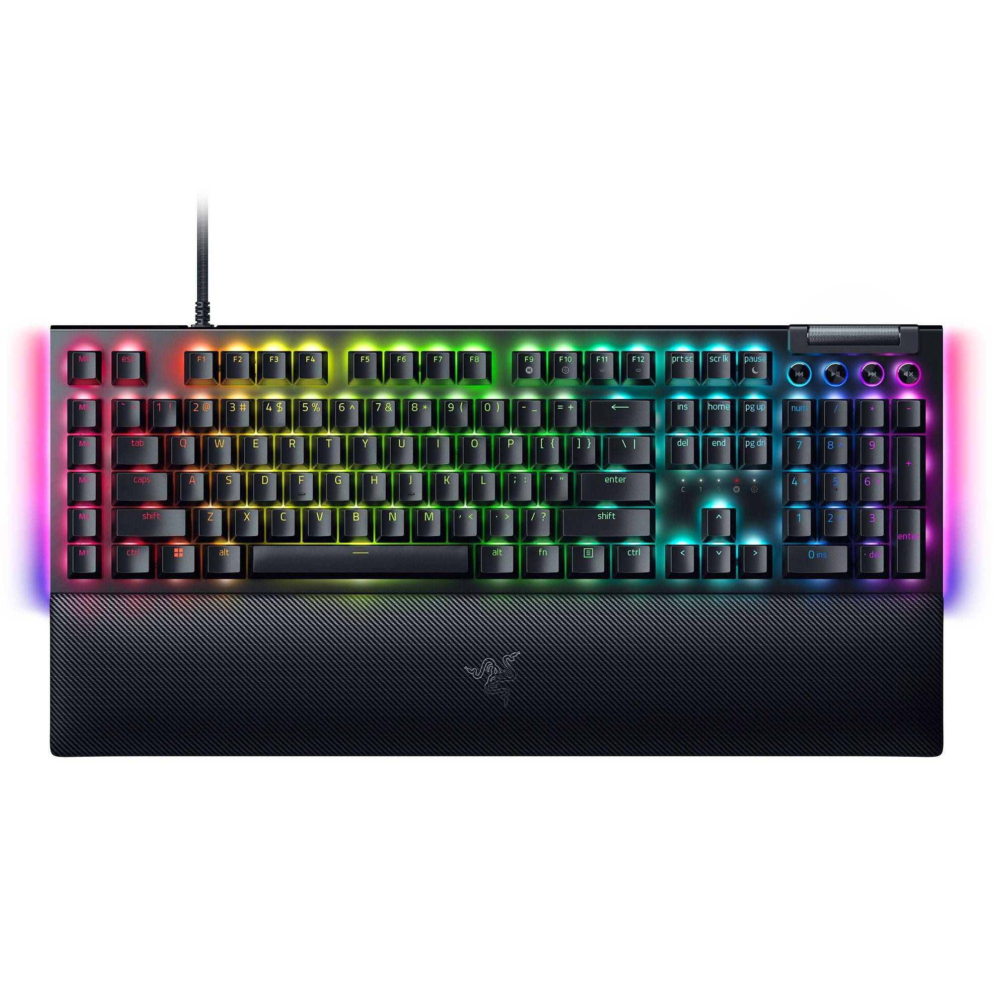 Razer BlackWidow V4 - Green Switch Mechanical Gaming Keyboard with Chroma RGB 4