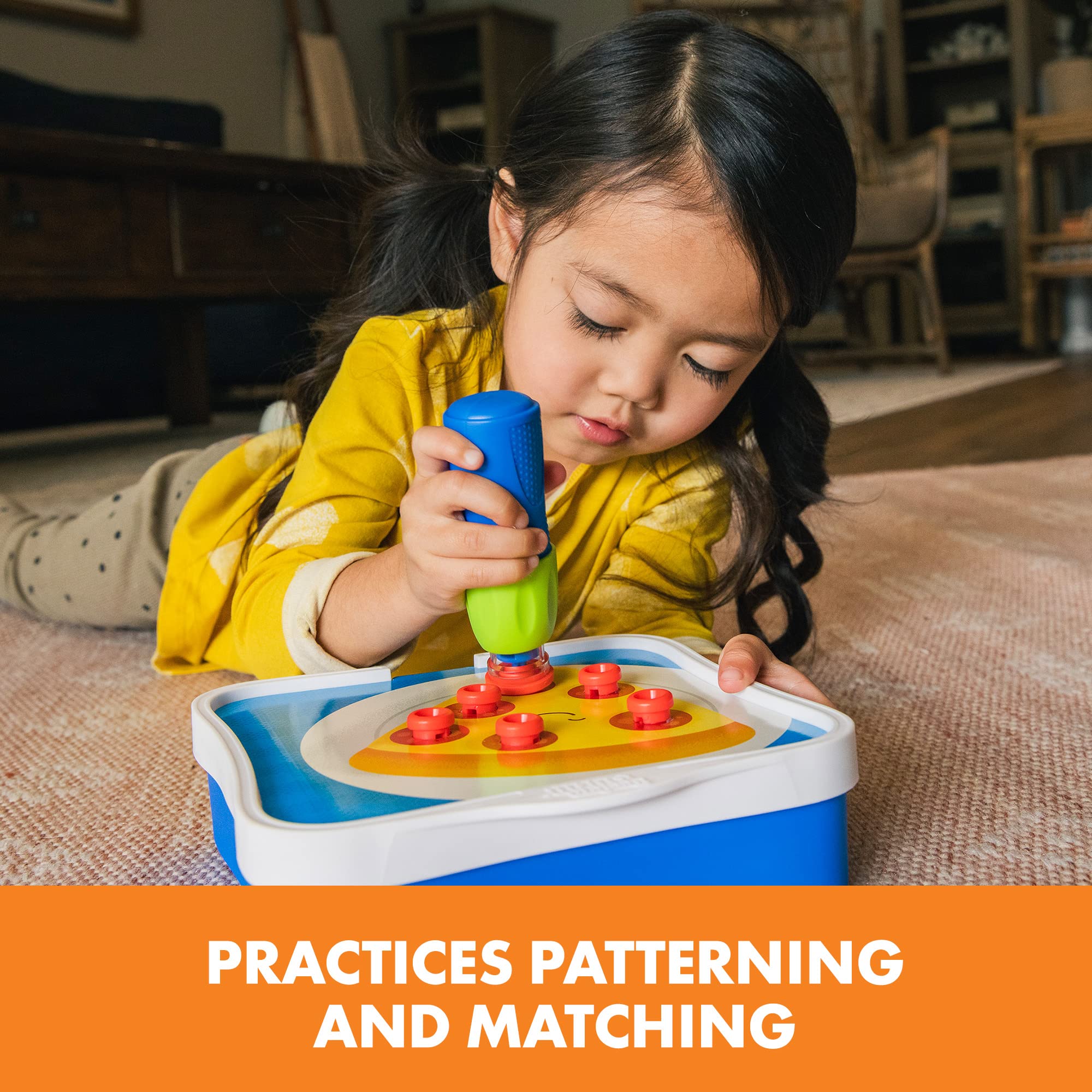 Learning Resources Design & Drill Rivet Pop Workshop - STEM Playset for Ages 3+