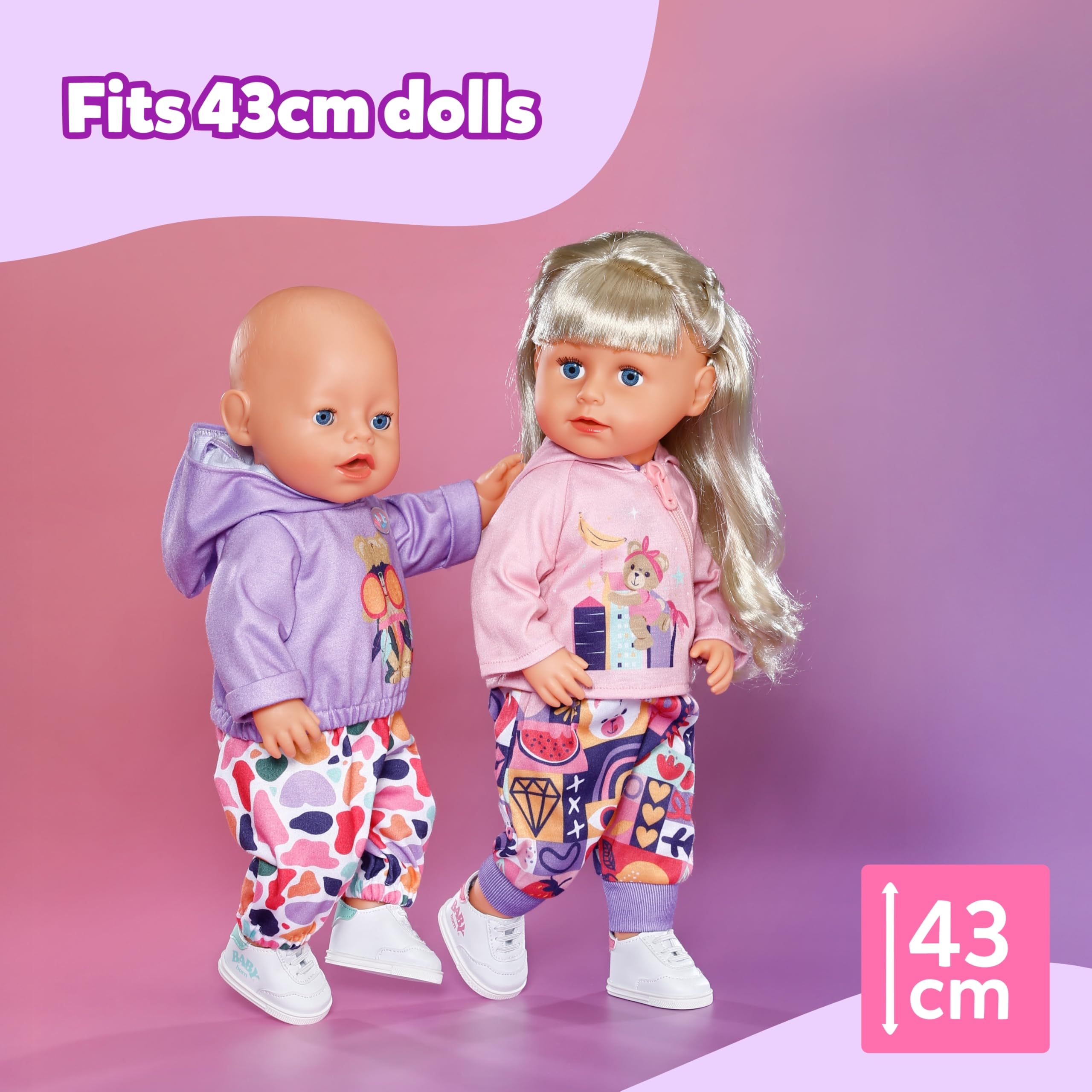 BABY born Doll Sneakers - Random Design Selection | Fits 43cm Dolls | Polyester 4