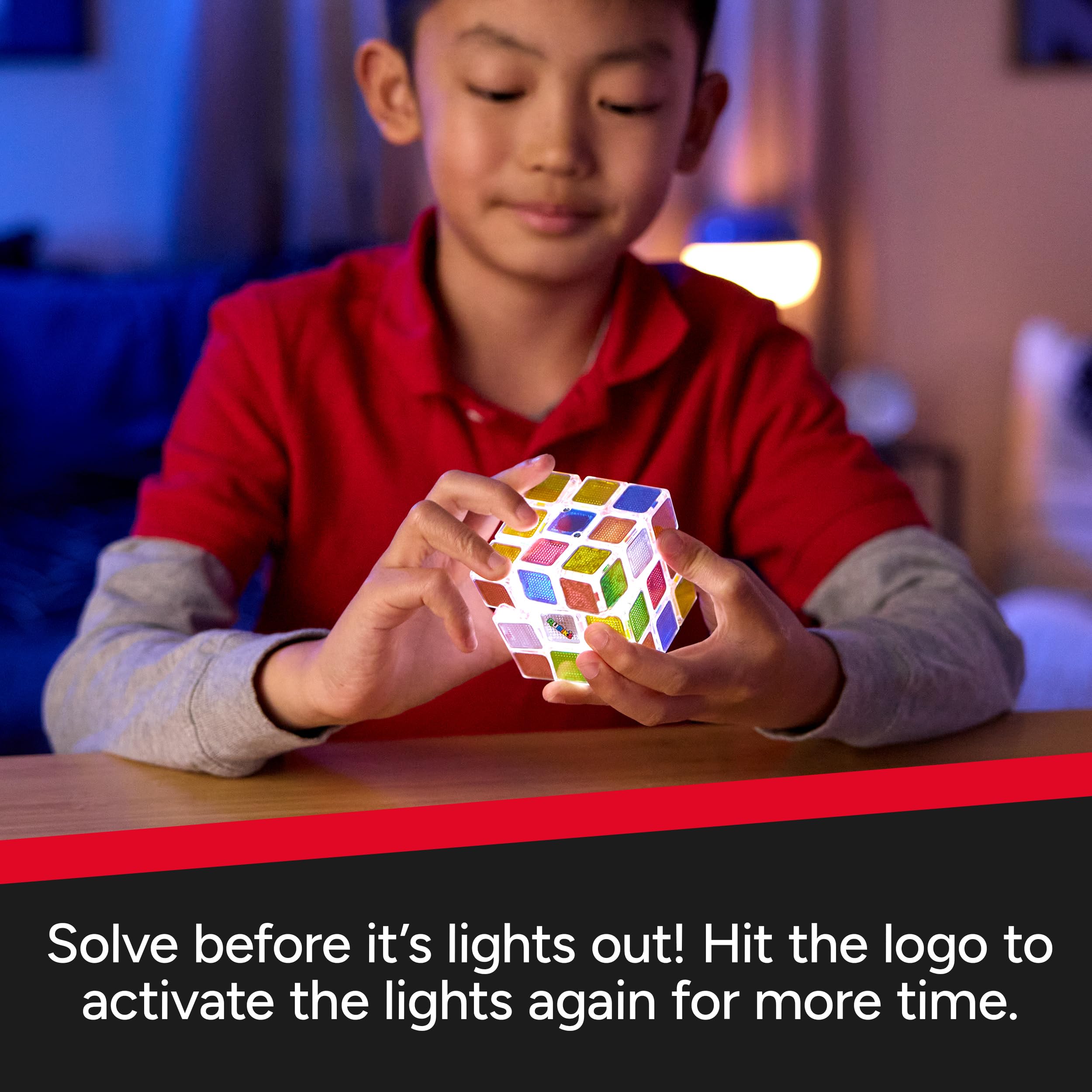 Rubik's Pulse 3x3 Sequential Puzzle Cube | Light-Up Challenge | Ages 8-98 6