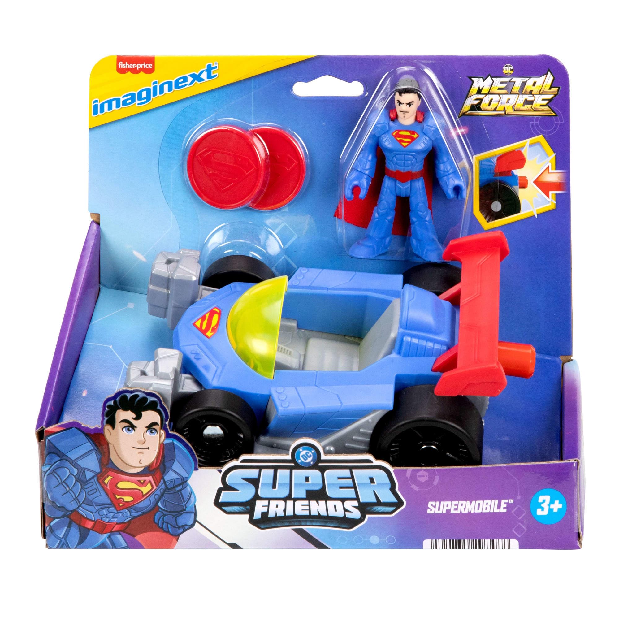 Fisher-Price Imaginext DC Super Friends Metal Force Supermobile Toy Car with Action Figure - Ages 3-8 6