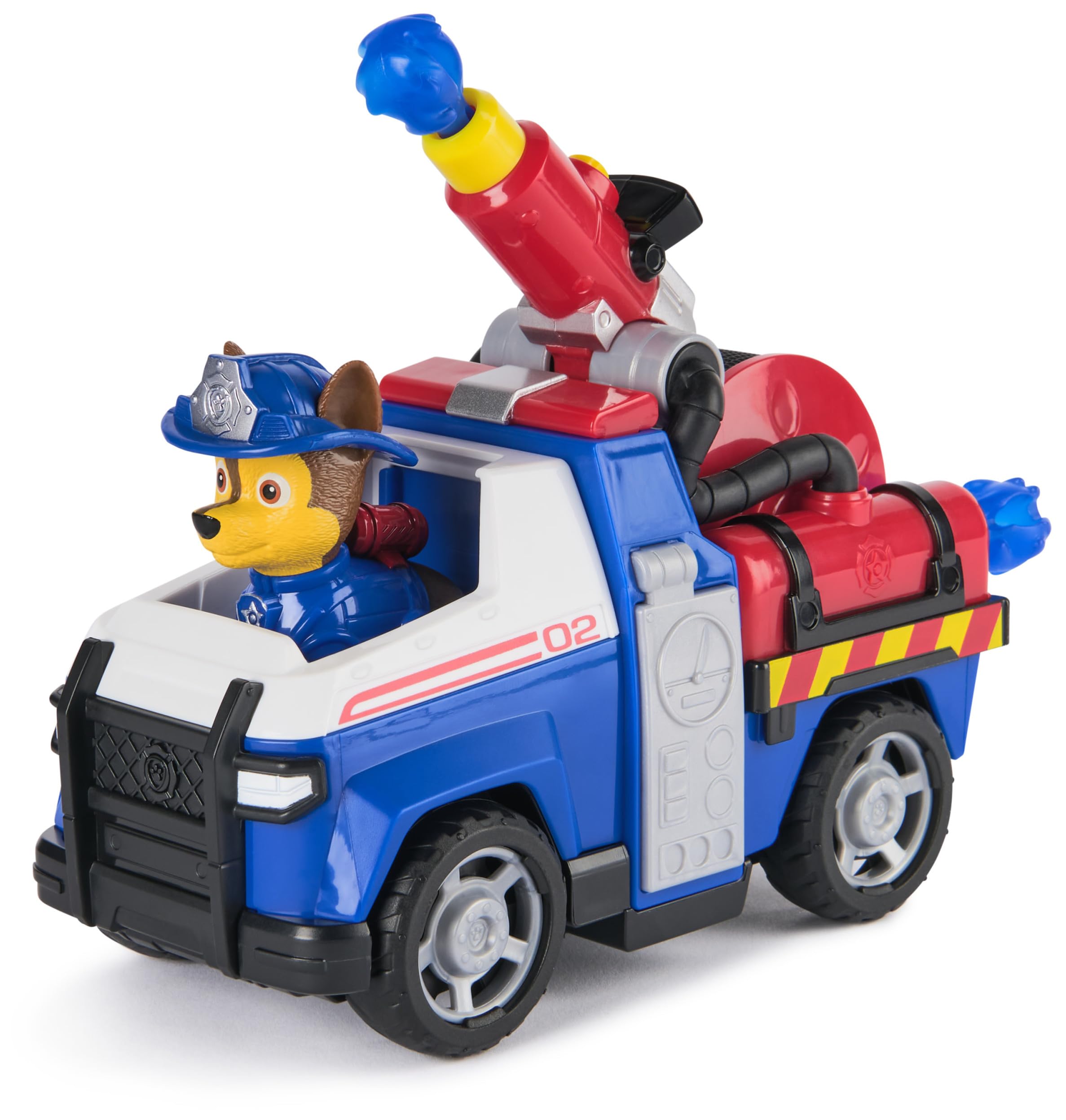 Paw Patrol Chase Rescue Fire Cruiser with Action Figure & Projectile Launcher - Fire Truck Playset for Kids 3+