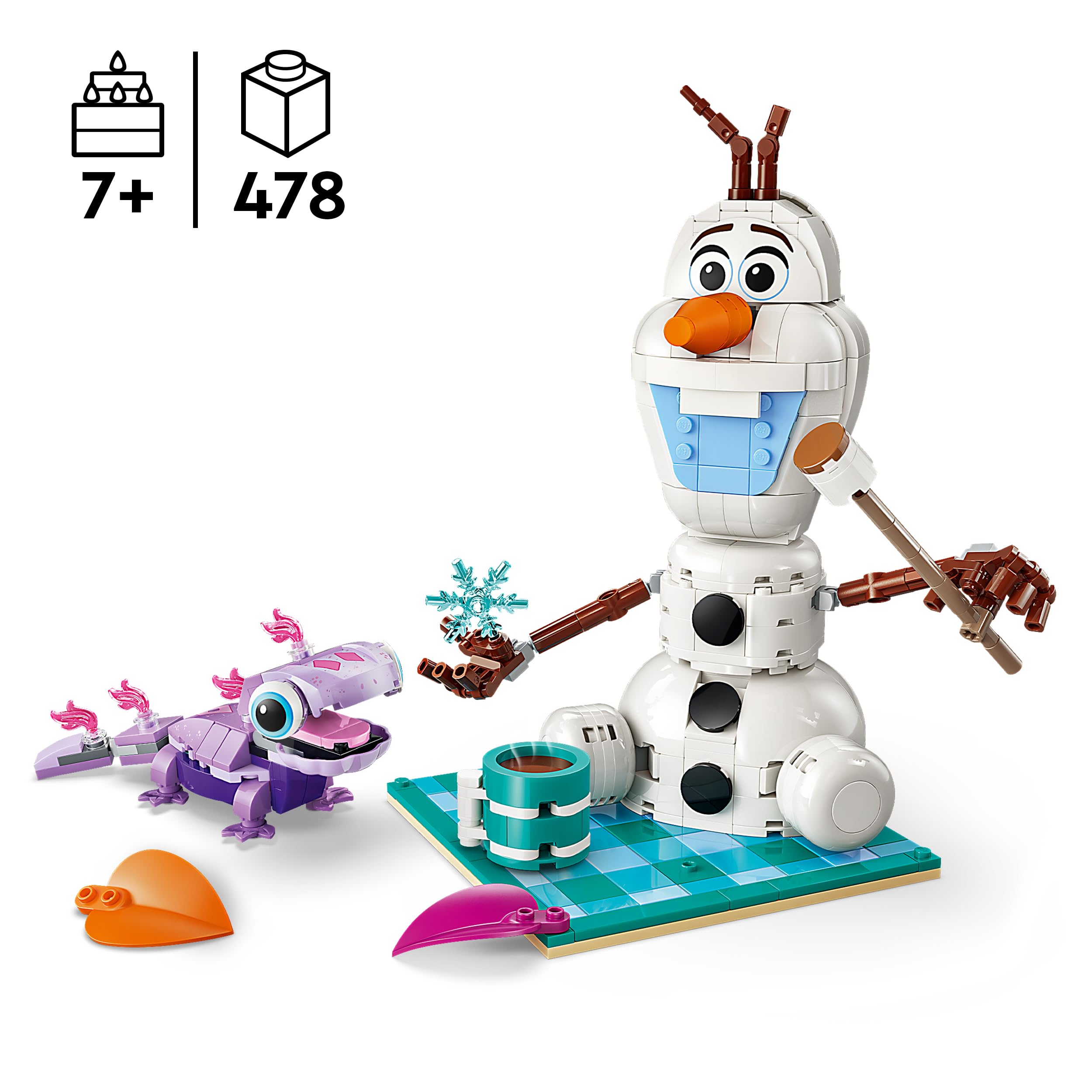 LEGO Disney Olaf and Bruni's Picnic Fun Building Set 43287 | Ages 7+ | 478 Pieces
