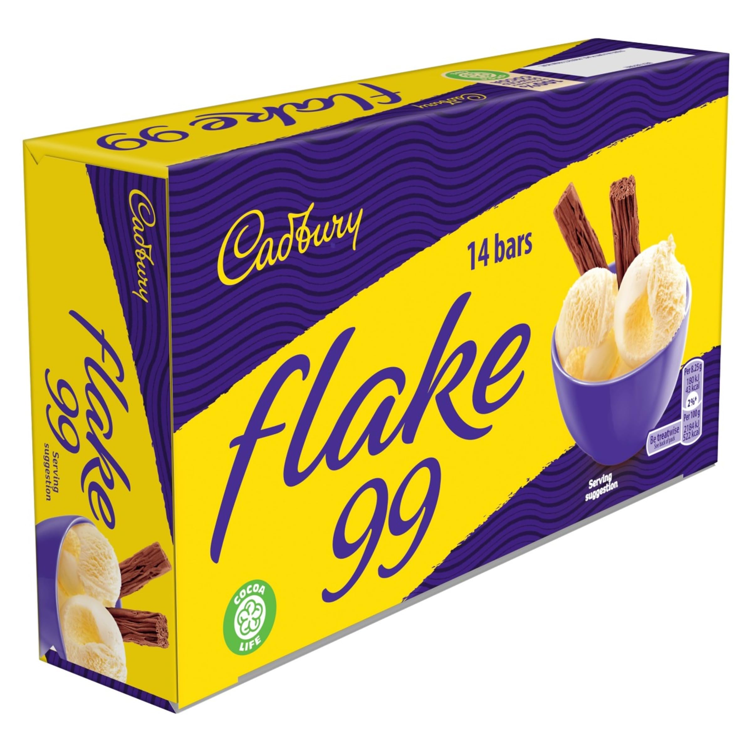 Cadbury Flake 99 Chocolate Bar - 14 Pack Individually Wrapped Flaky Milk Chocolate Treats 4