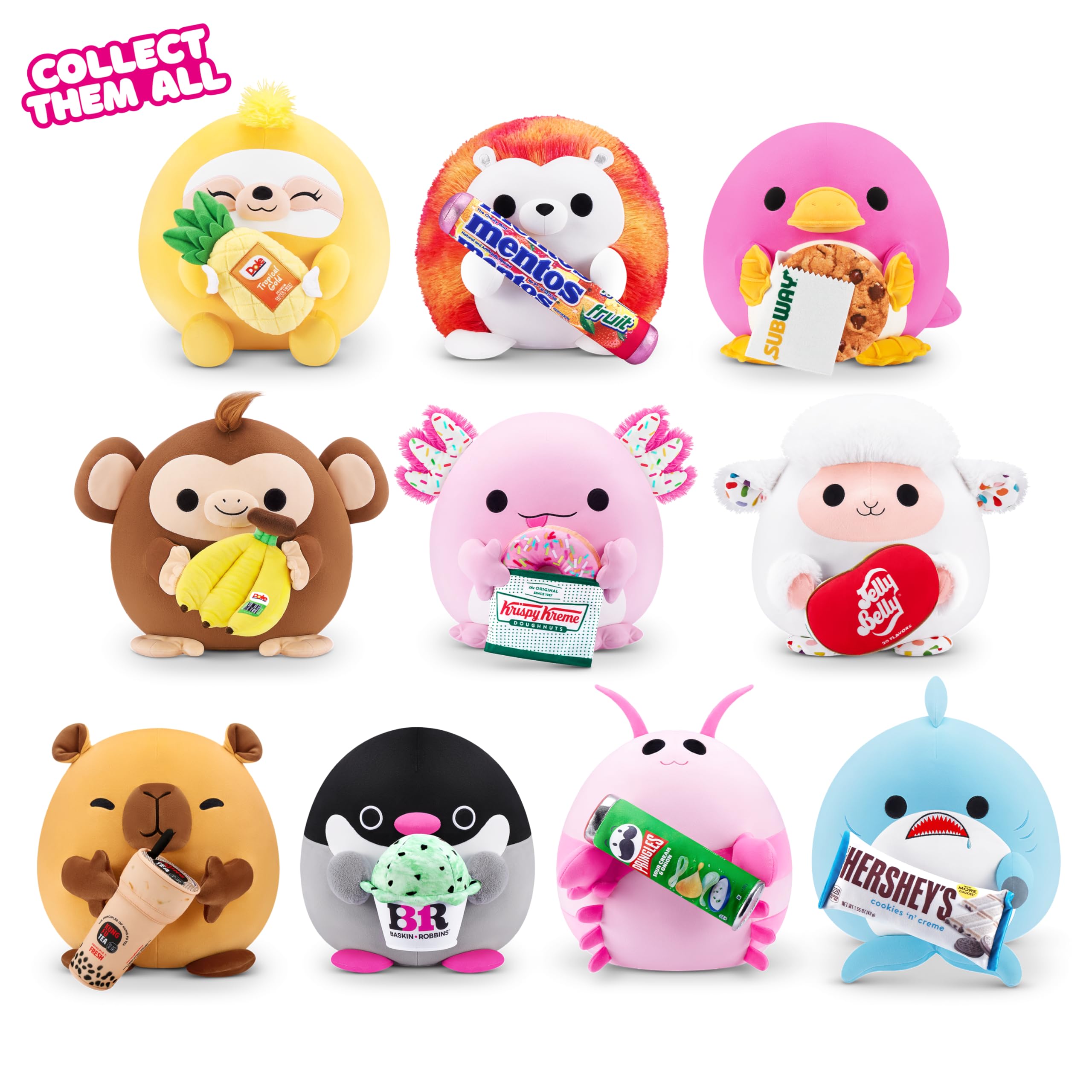 Snackles Series 2 - Lamb (Jelly Belly) Plush Toy, 35 cm Collectible Stuffed Animal 6