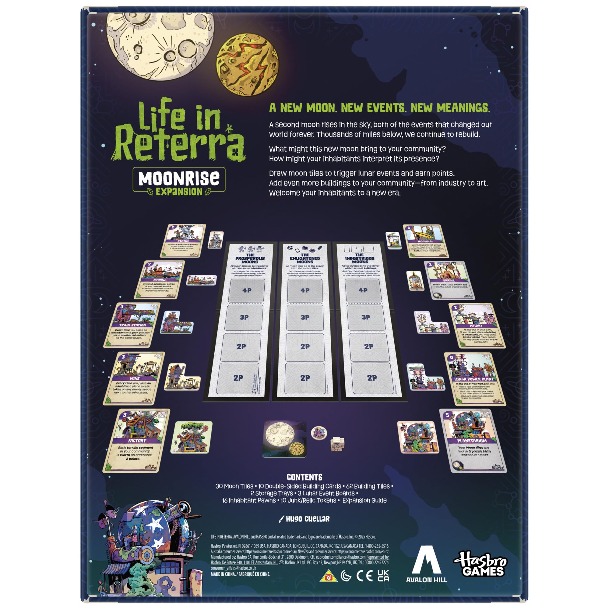 Hasbro Gaming Life in Reterra Moonrise Expansion Board Game 6
