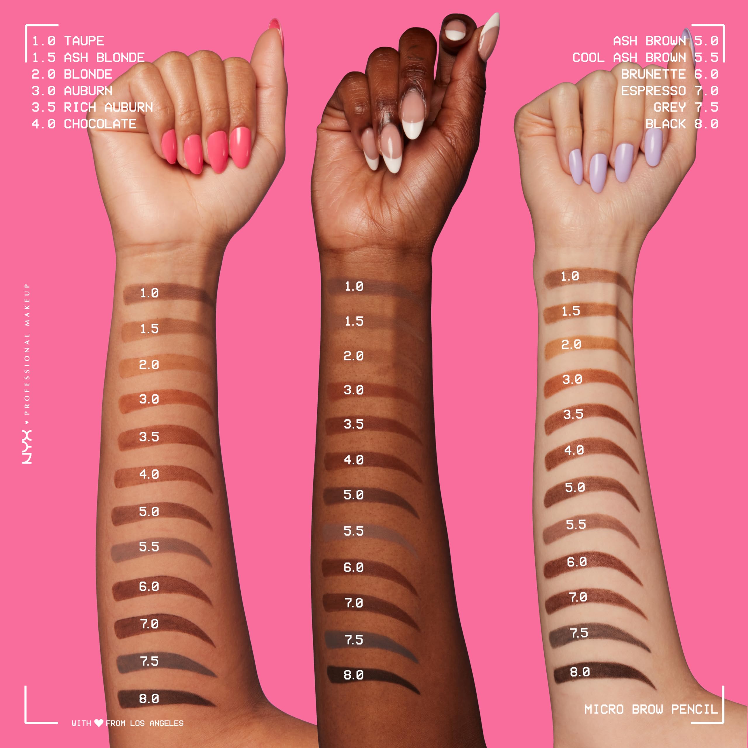 NYX Professional Makeup Micro Brow Pencil - Dual Ended Mechanical Eyebrow Pencil with Spoolie Brush (Ash Blonde) 3