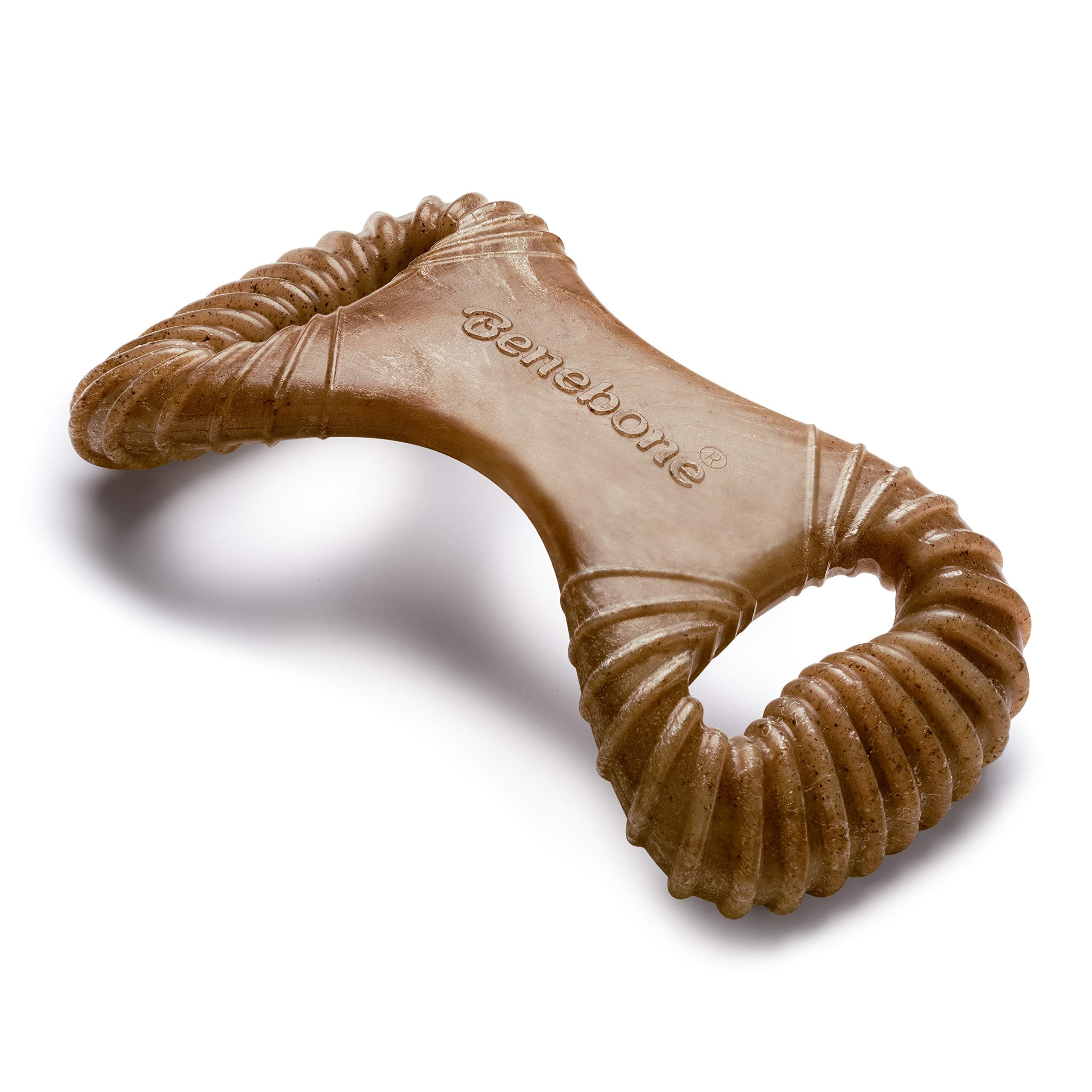 Benebone Indestructible Dental Dog Chew Toy - Real Bacon Flavor | Medium Dogs | Heavy Duty 1