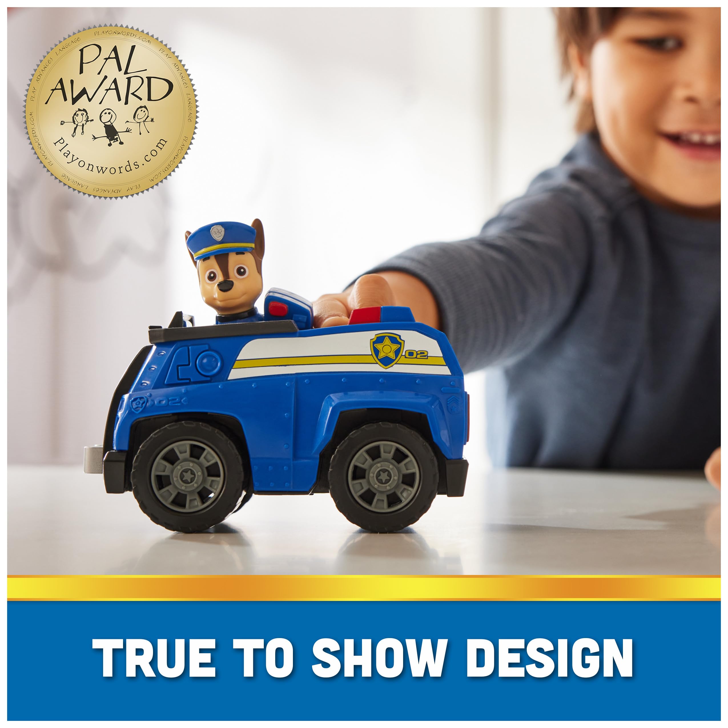Chase's Patrol Cruiser - PAW Patrol Toy Car with Collectible Action Figure for Kids 3+ 3