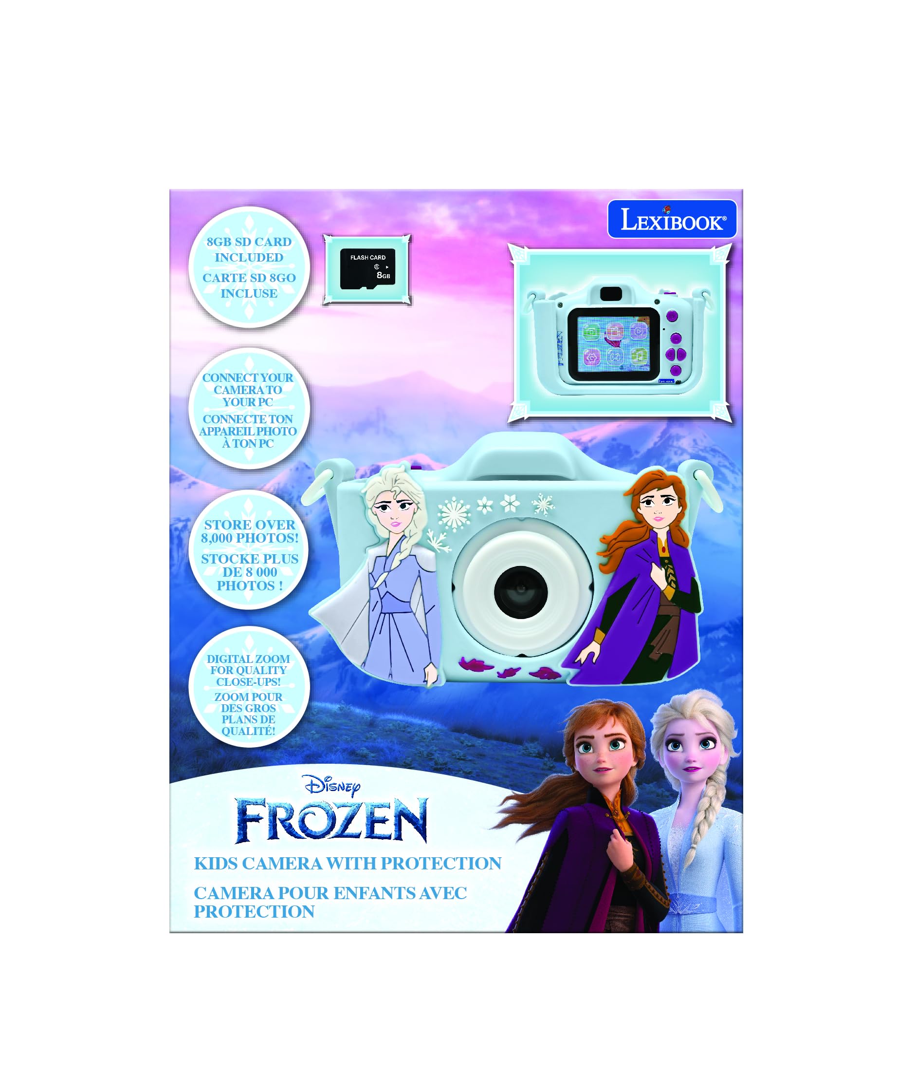 Lexibook DJ078FZ Frozen 4-in-1 Digital Camera for Kids - Photos, Videos, Music & Games 6