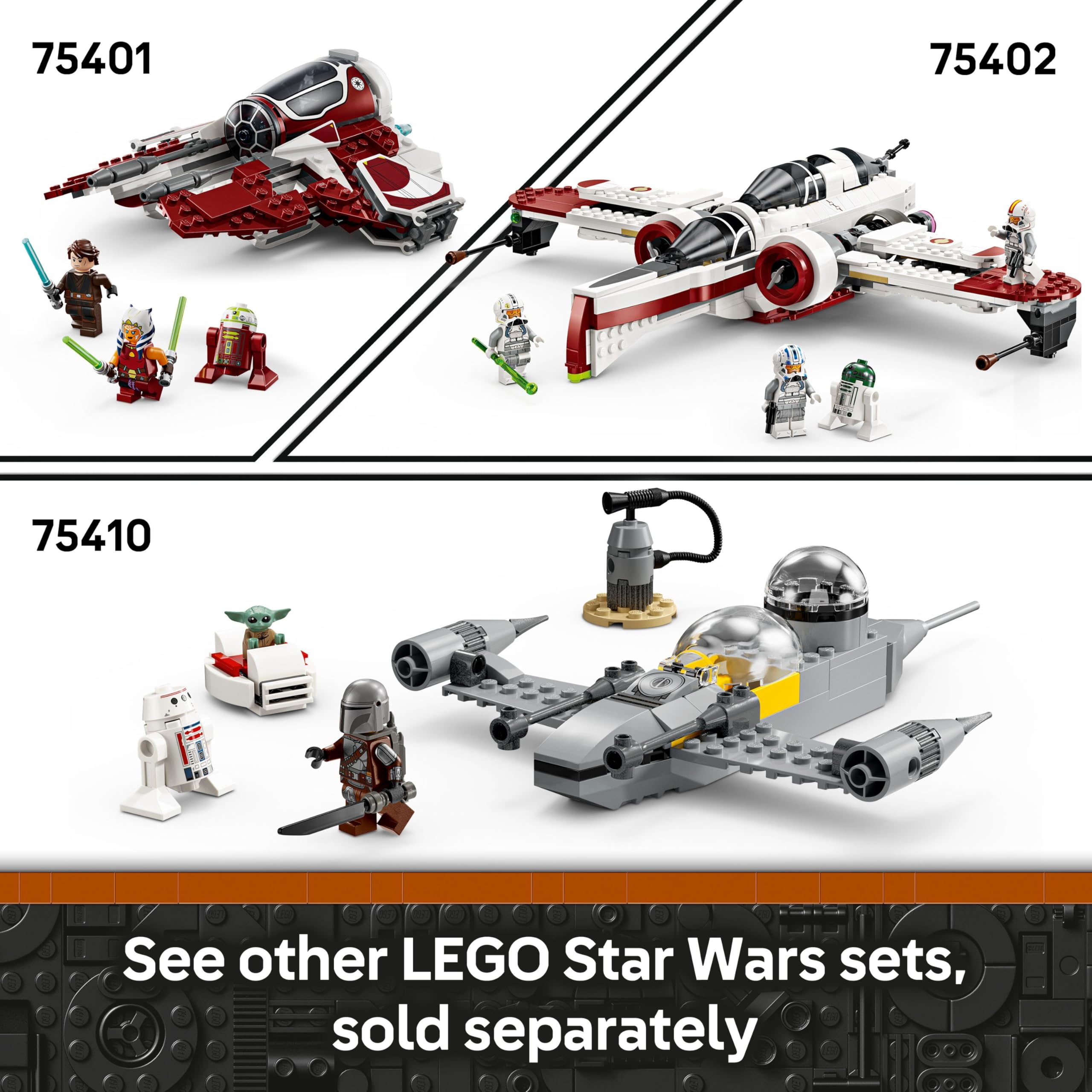 LEGO Star Wars 75403 Grogu with Hover Pram Building Toy Set - Buildable Display Model for Kids 10+ 6