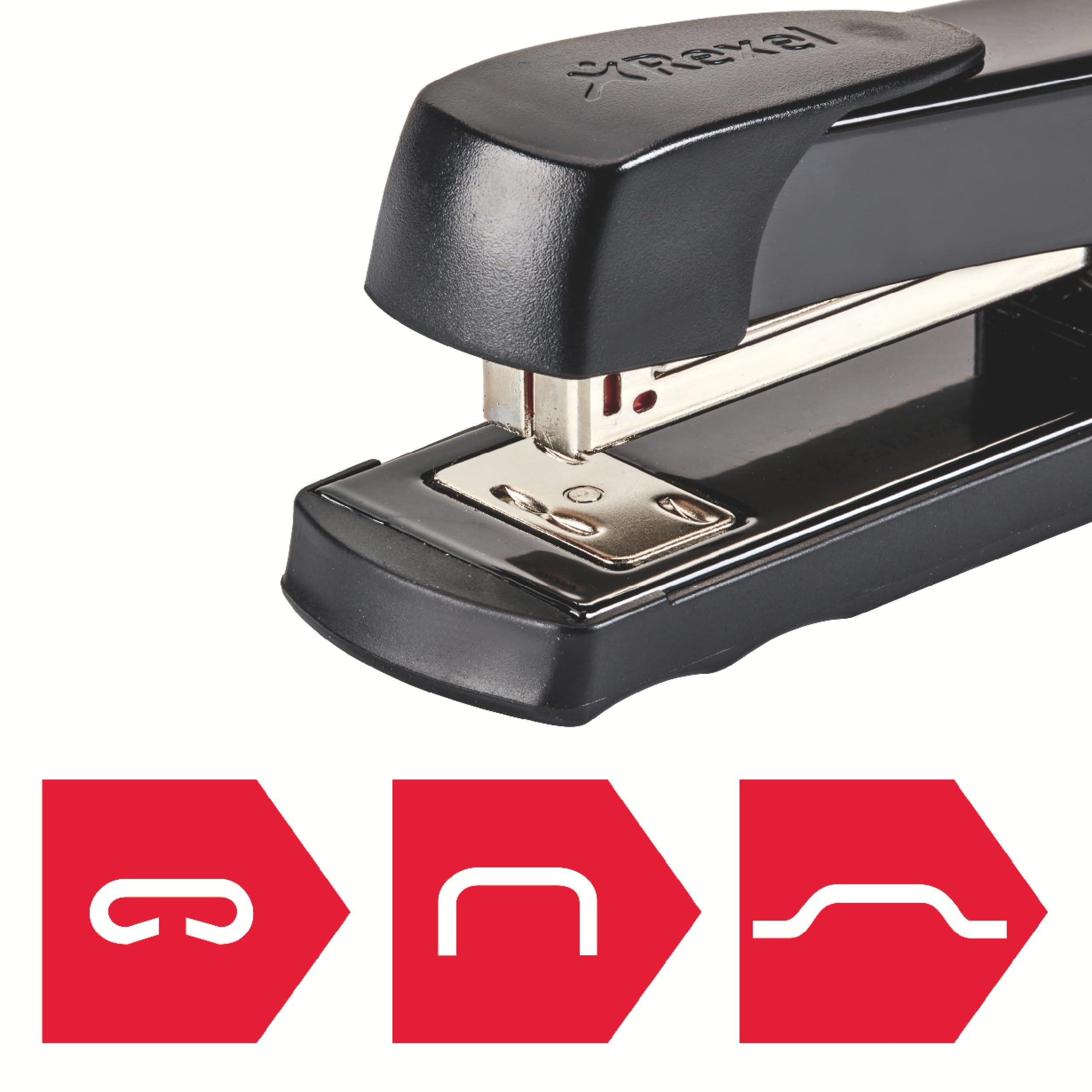 Rexel Meteor Half Strip Stapler - 20 Sheet Capacity | Metal Construction | Includes 1000 Staples 5