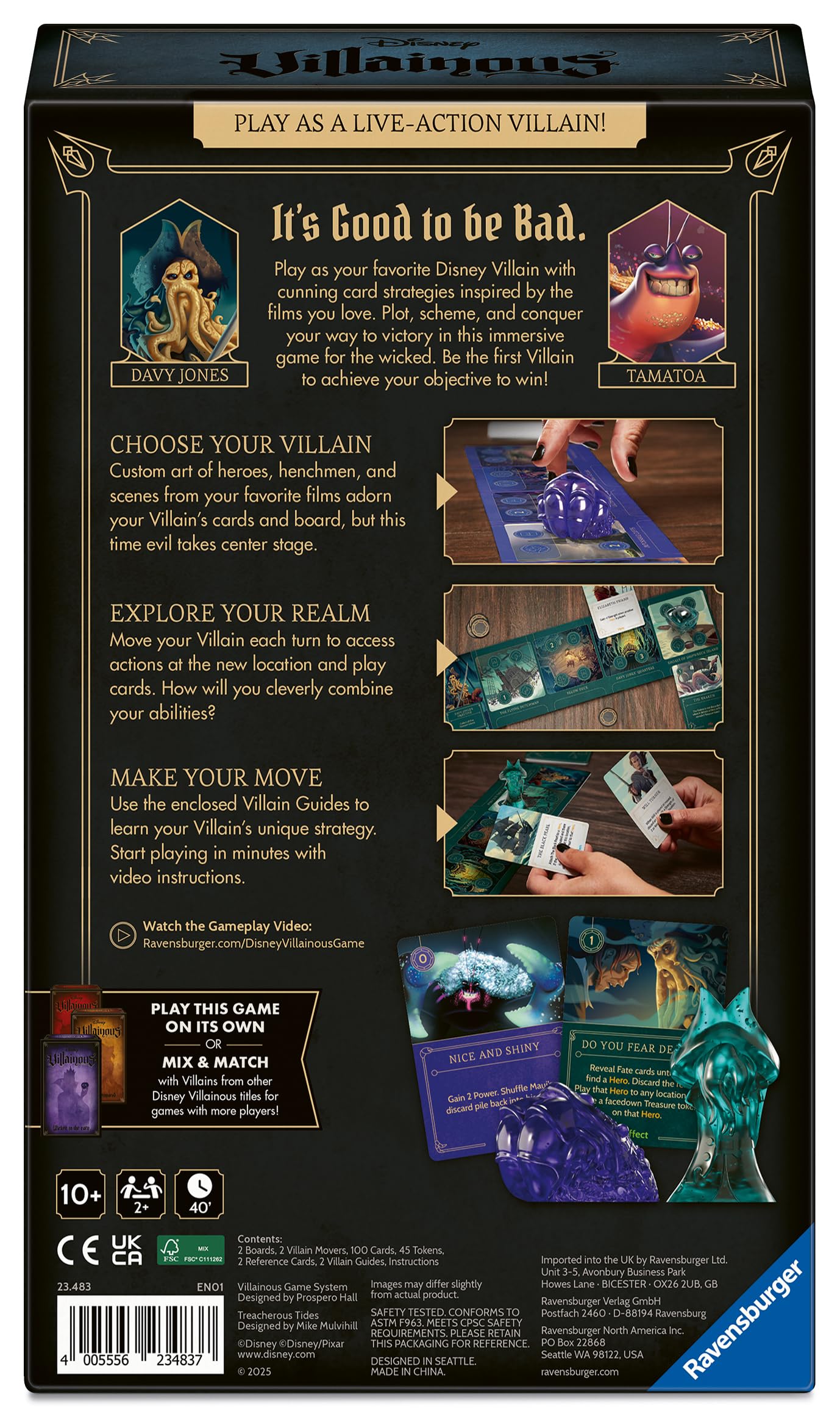 Ravensburger Disney Villainous Treacherous Tides Strategy Board Game Expansion