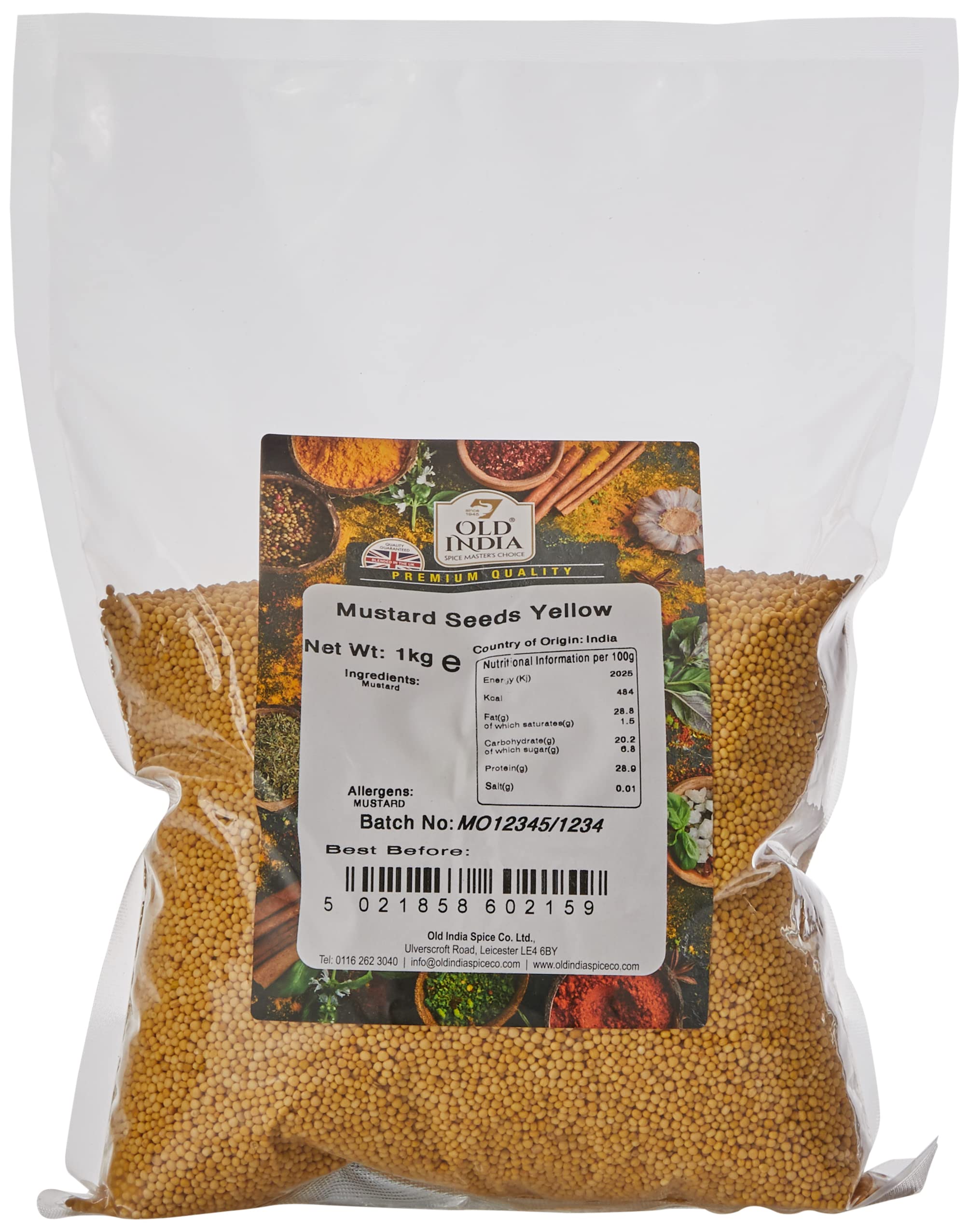 Old India Yellow Mustard Seeds - 1 kg Pack | 100% Natural & Additive Free 1
