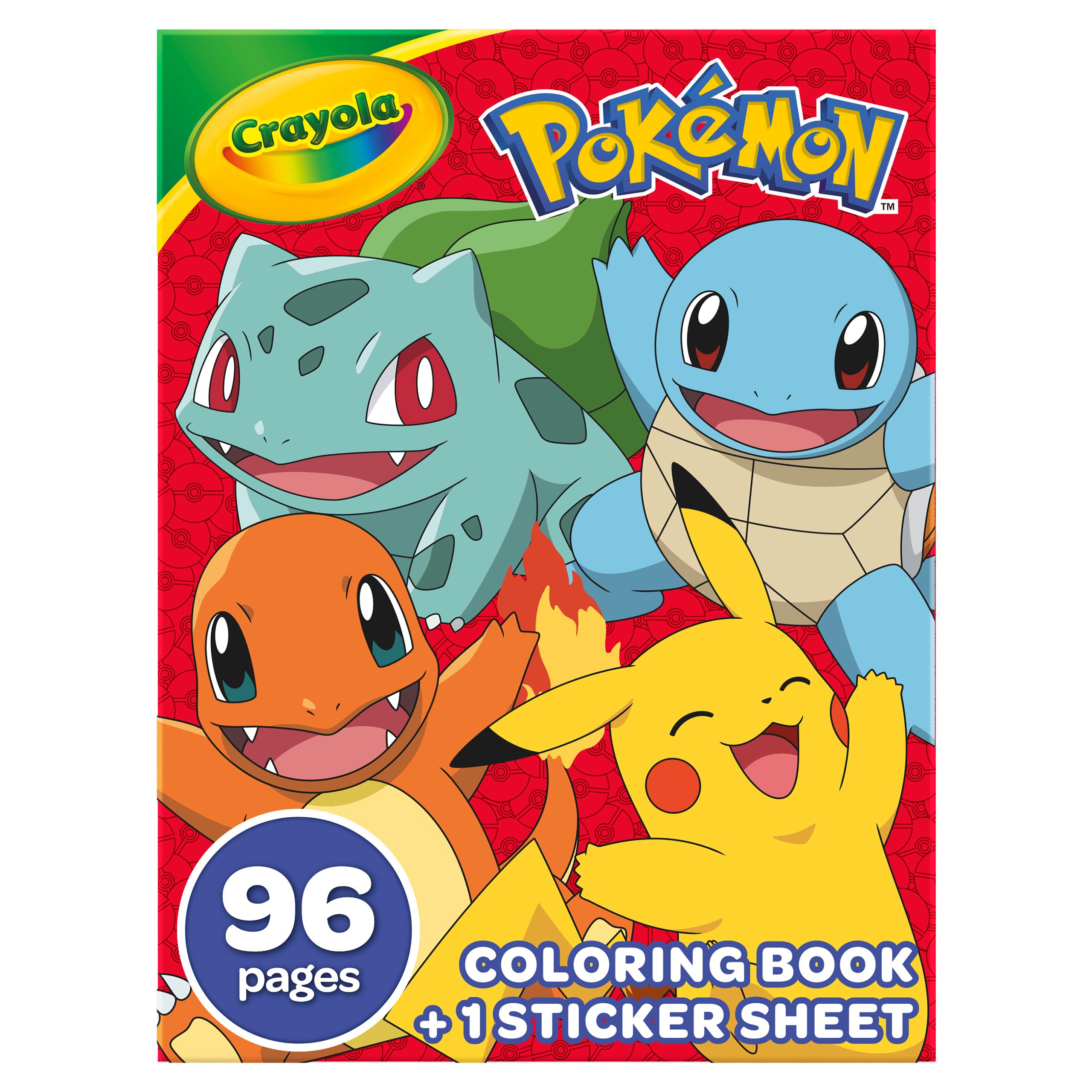 CRAYOLA Pokémon 96-Page Coloring Book with Sticker Sheet