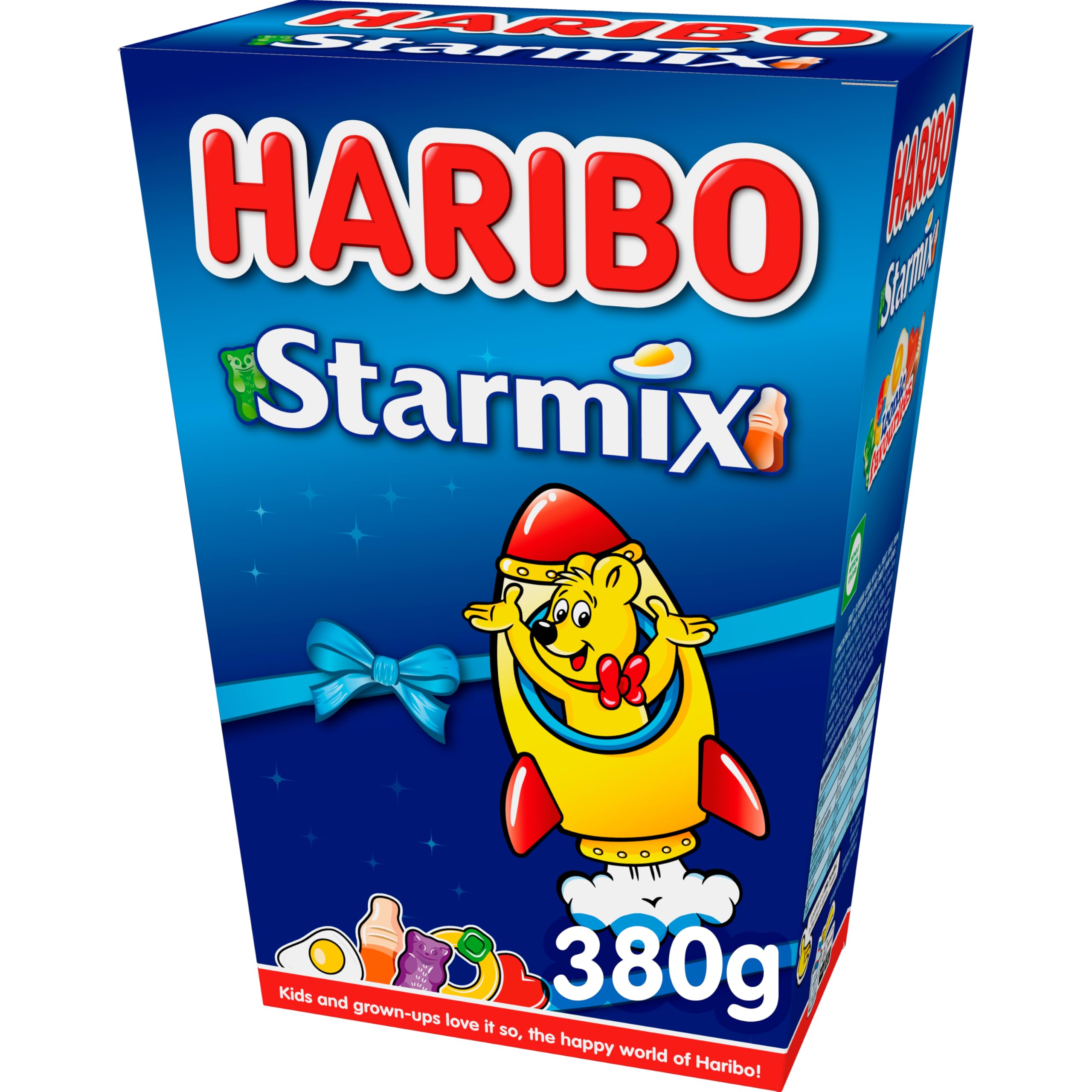 HARIBO Starmix Gummy and Foam Sweets Gift Box - Mixed Fruit & Cola Flavours | 380g