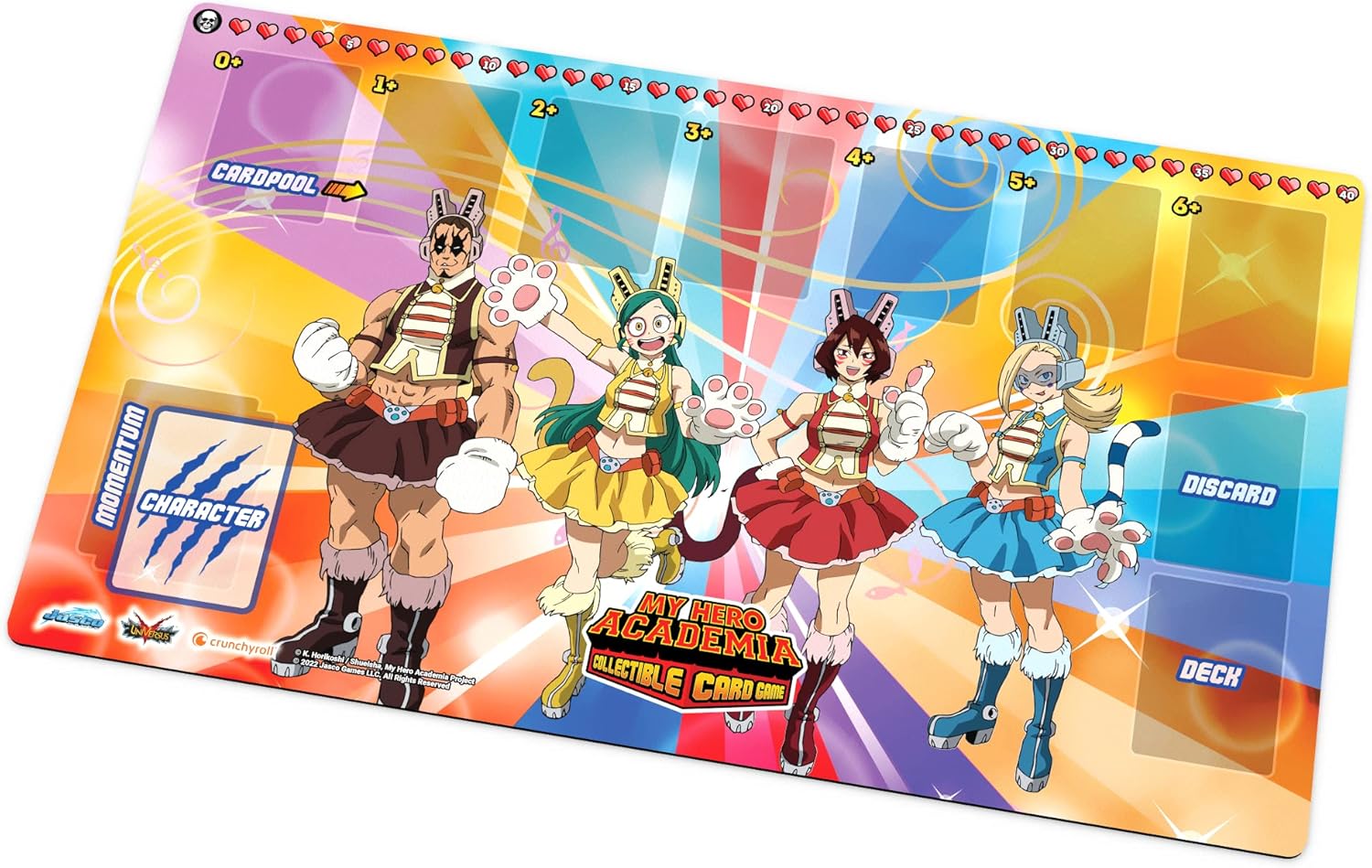 Jasco Games My Hero Academia CCG Wild Wild Pussycats Play Mat 8